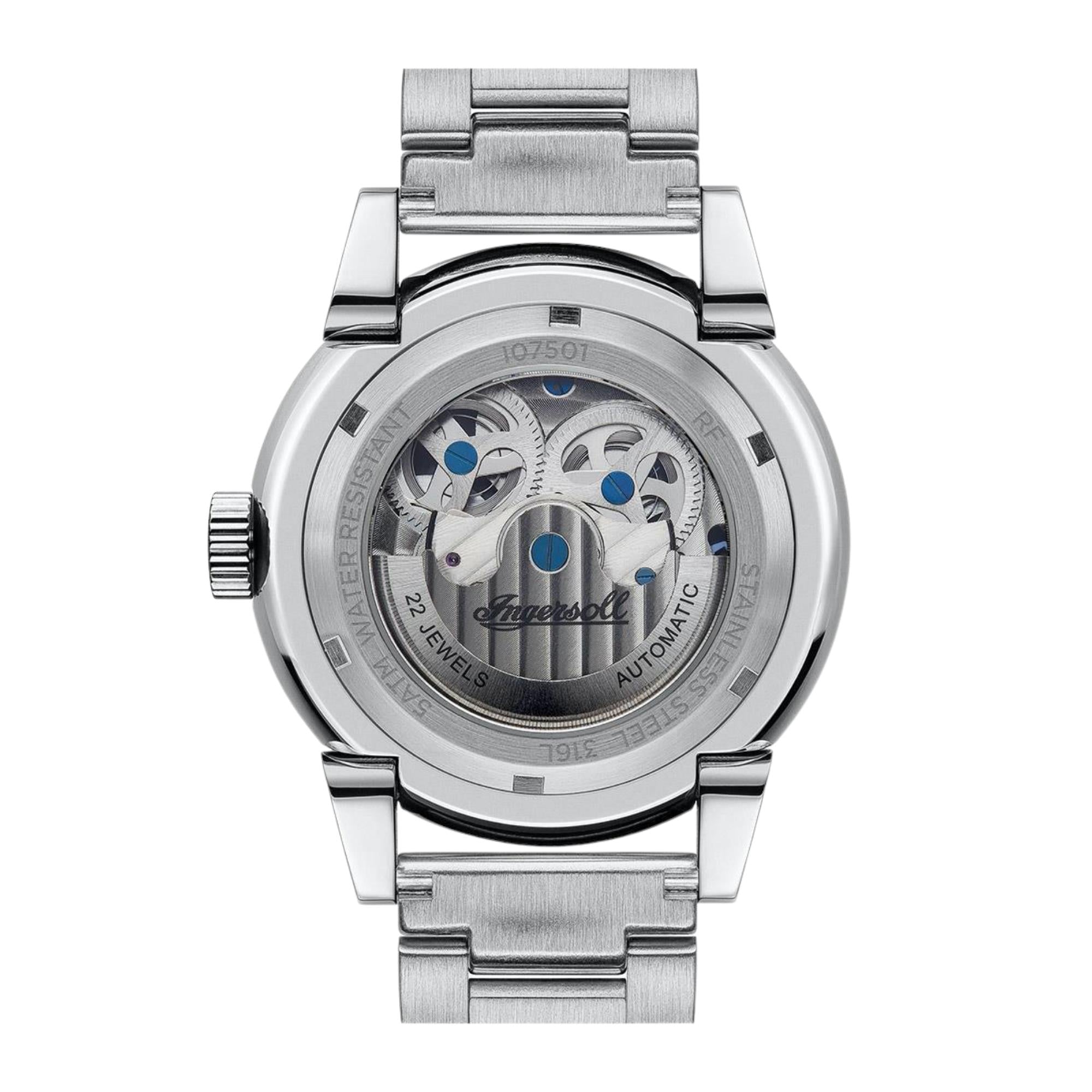 Ingersoll  The Swing  Automatic Blue Dial Stainless Steel Bracelet Men's Watch I07501