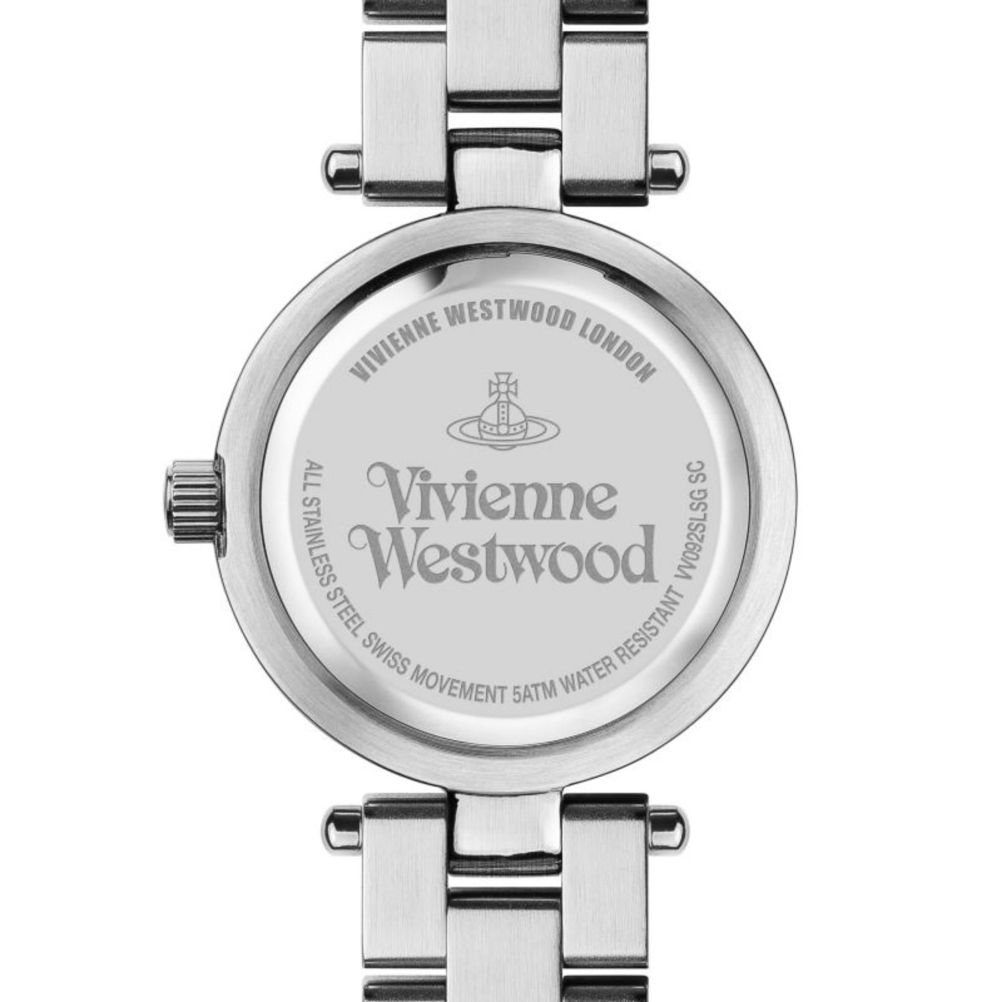 Vivienne Westwood Westbourne Quartz Silver Dial Two Tone Stainless Steel Bracelet Ladies Watch VV092LSG