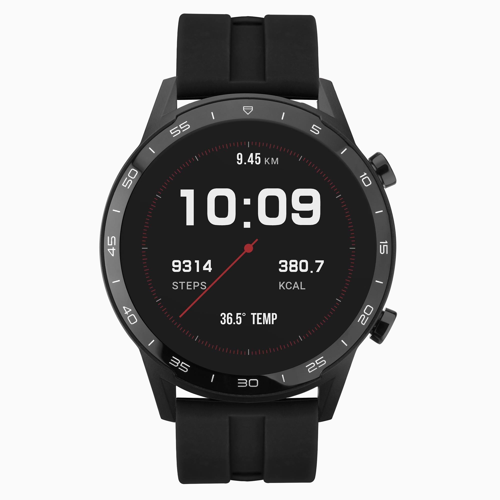 Sekonda Black Interactive Dial Black Silicone Strap Men’s Smart Watch 1909