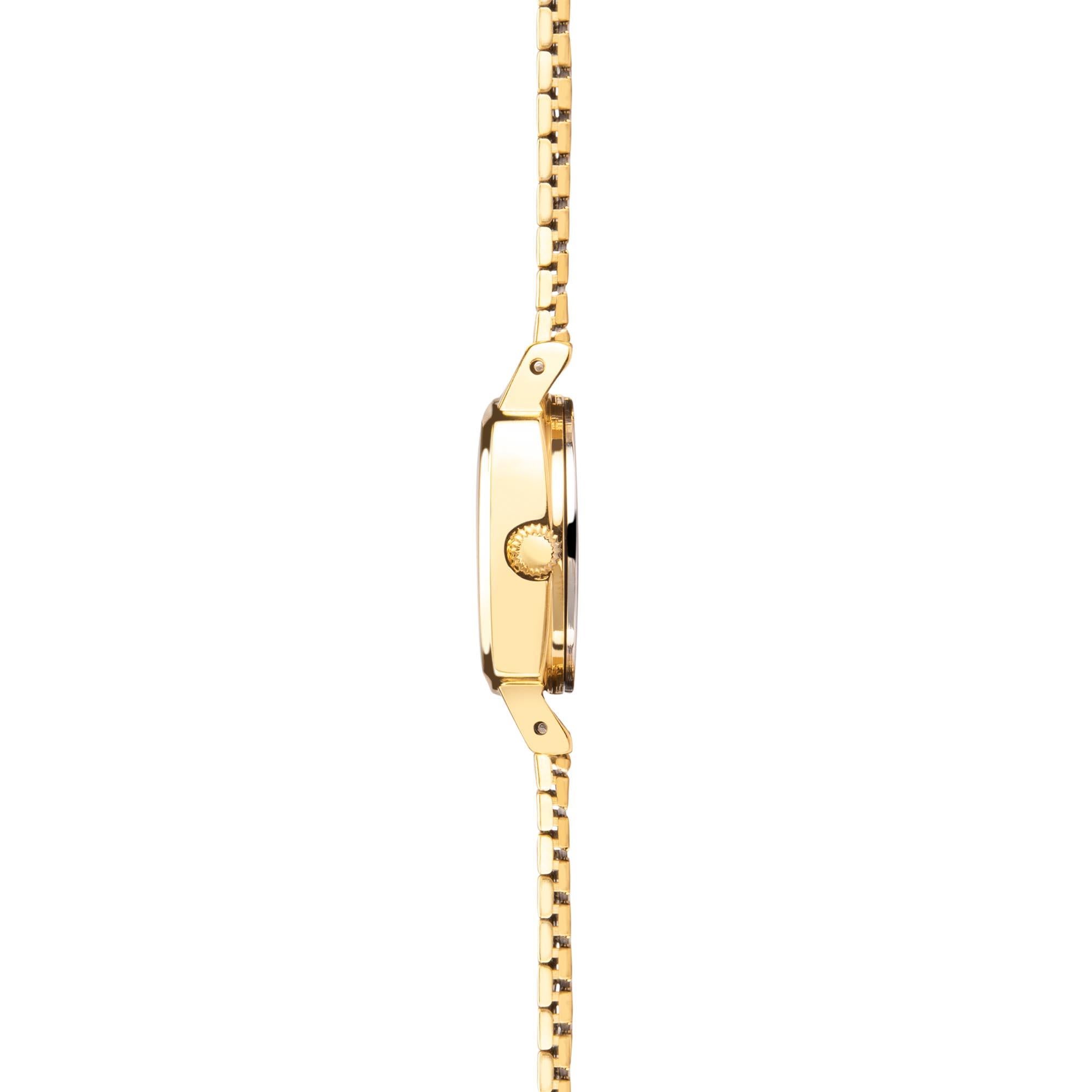 Sekonda Heritage Quartz Black Dial Gold PVD Stainless Steel Bracelet Ladies Watch 40379