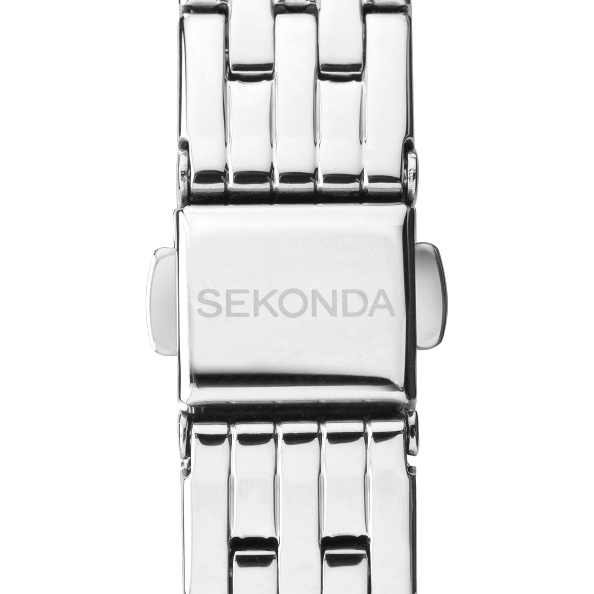 Sekonda Hero Quartz White Dial Stainless Steel Bracelet Ladies Watch 40348