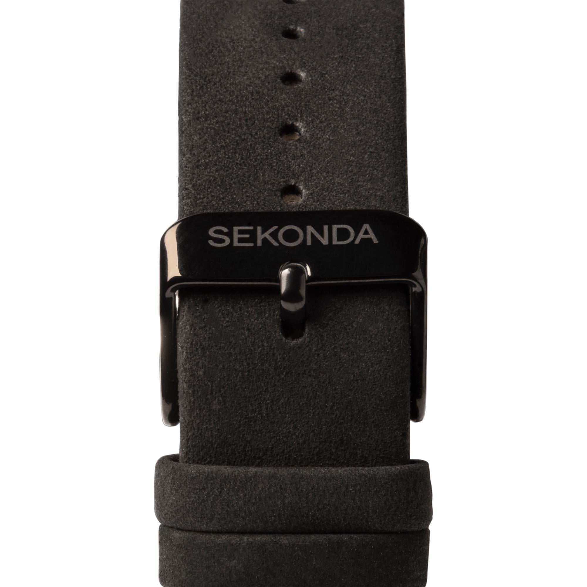 Sekonda Airborne Quartz Black Dial Black Strap Men's Watch 1991