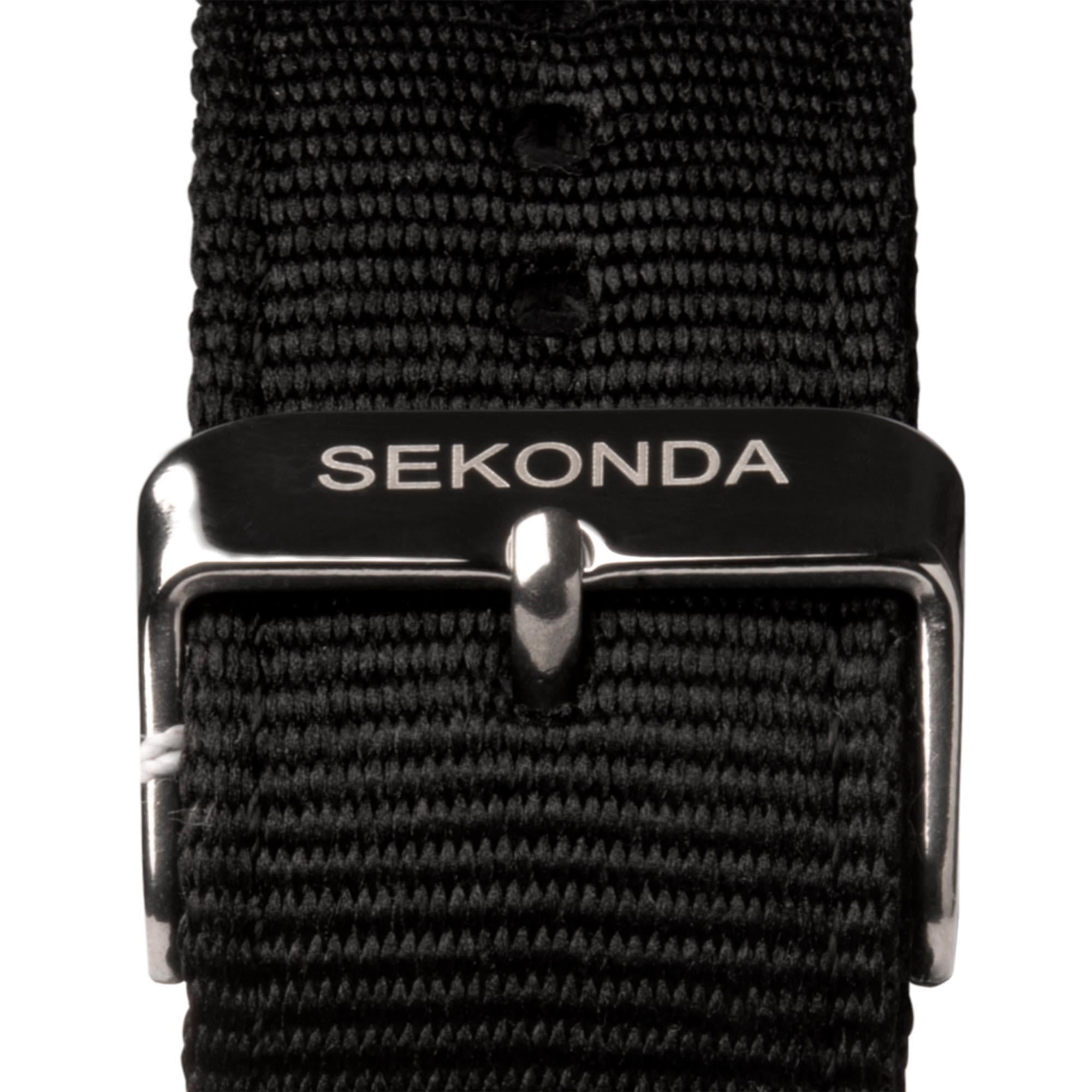 Sekonda Airborne Quartz Black Dial Black Strap Men's Watch 1992