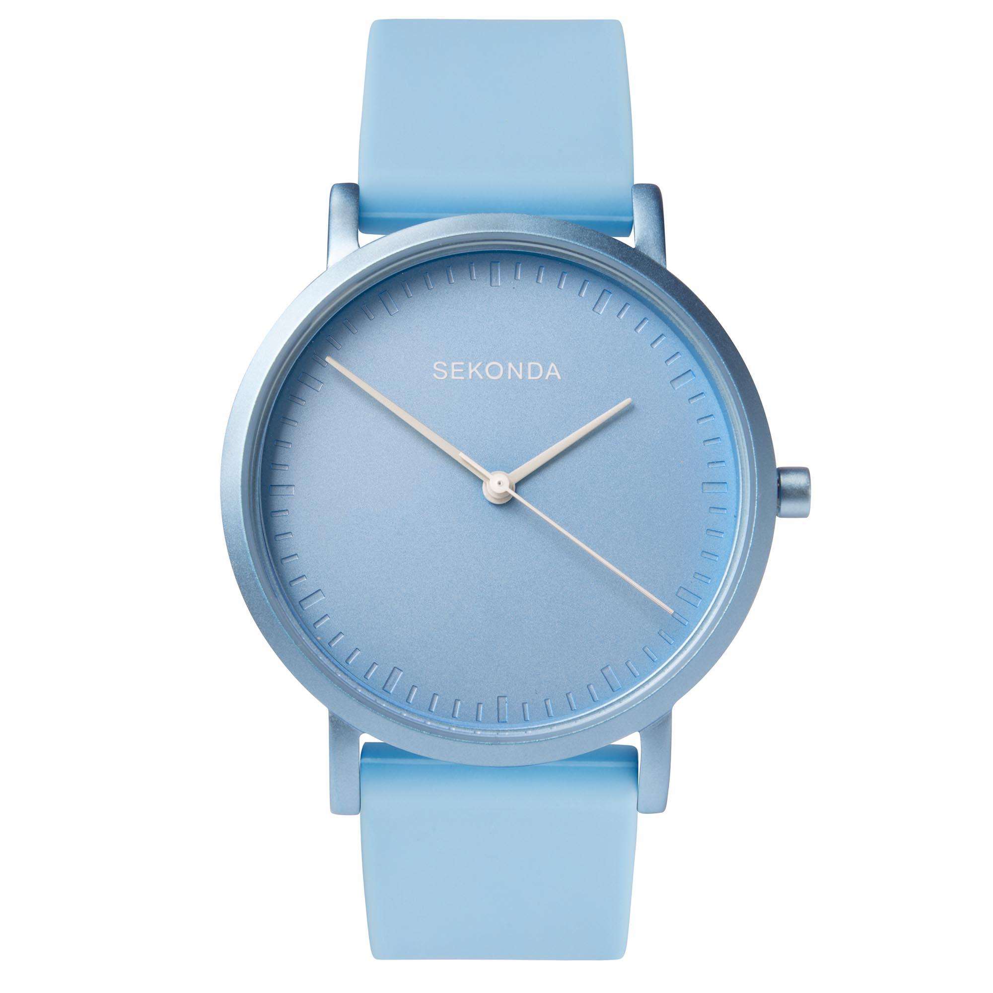 Sekonda In Colour Quartz Blue Dial Blue Silicone Strap Ladies Watch 40393