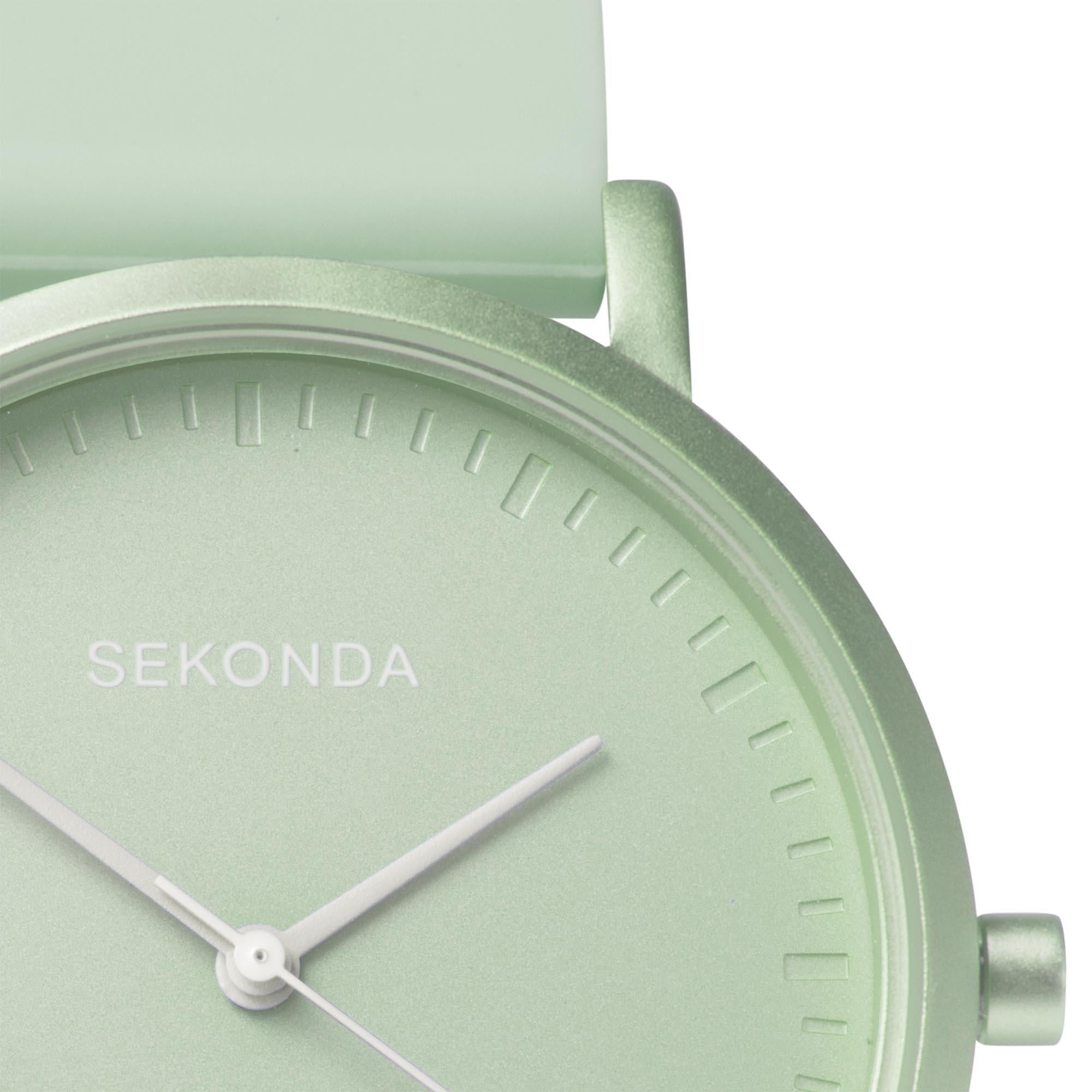 Sekonda In Colour Quartz Green Dial Green Strap Unisex Watch 40395