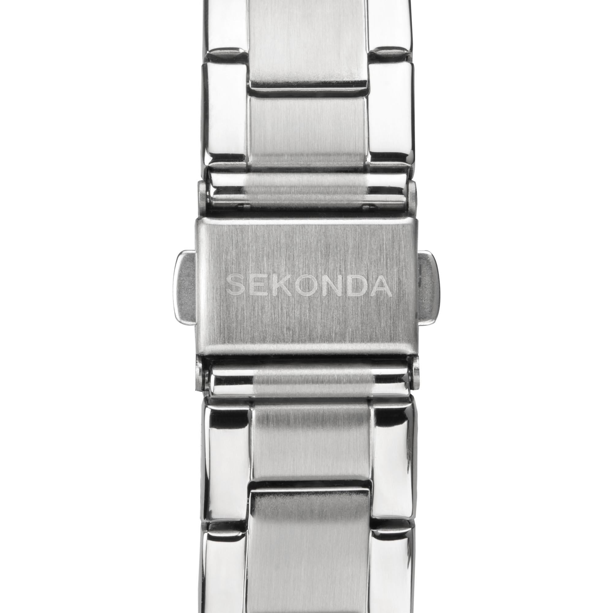 Sekonda ColourPop Quartz Black Dial Stainless Steel Bracelet Ladies Watch 40364
