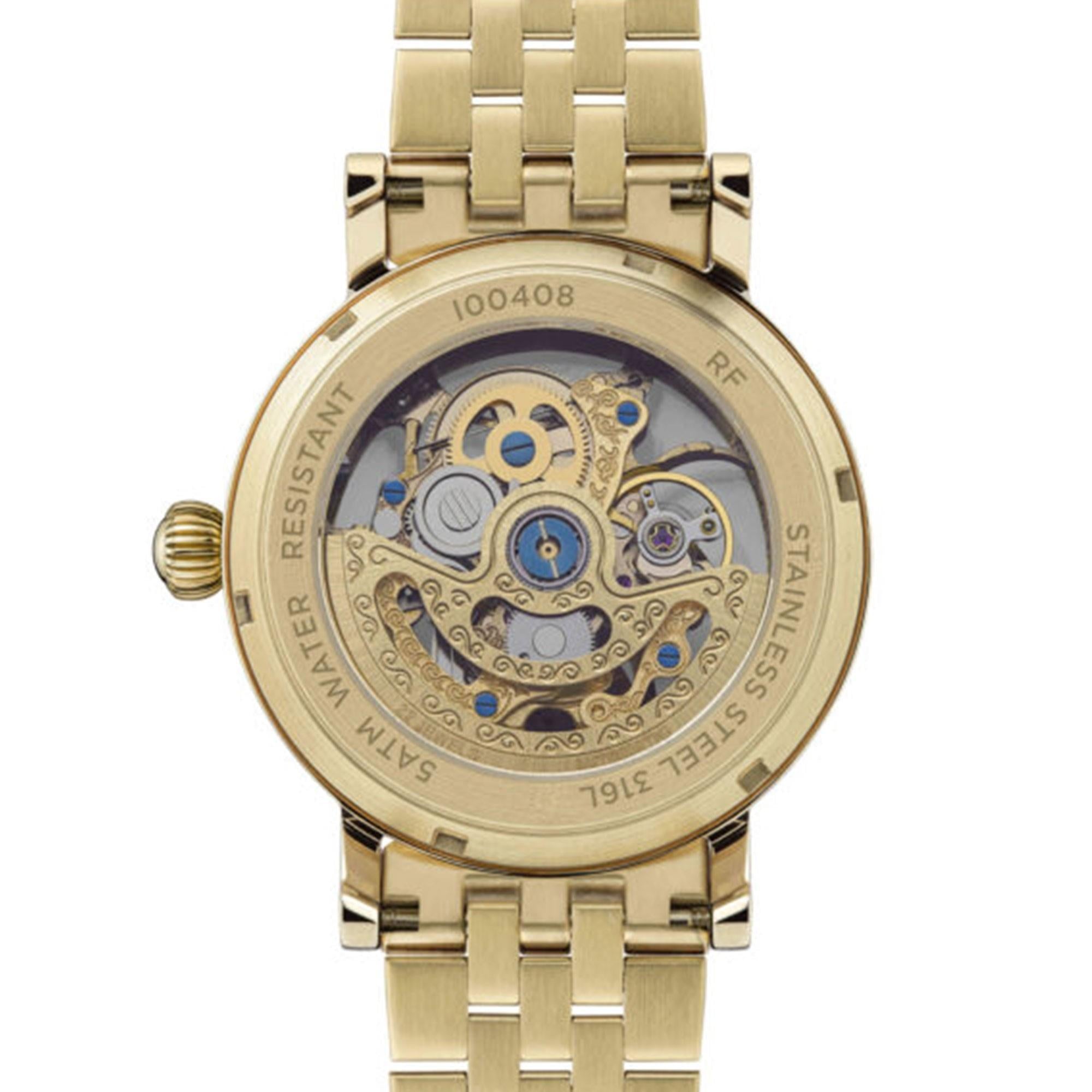 Ingersoll 1892 The Herald Automatic Watch with a Pale Gold Dial and a Gold Stainless Steel Bracelet I00408