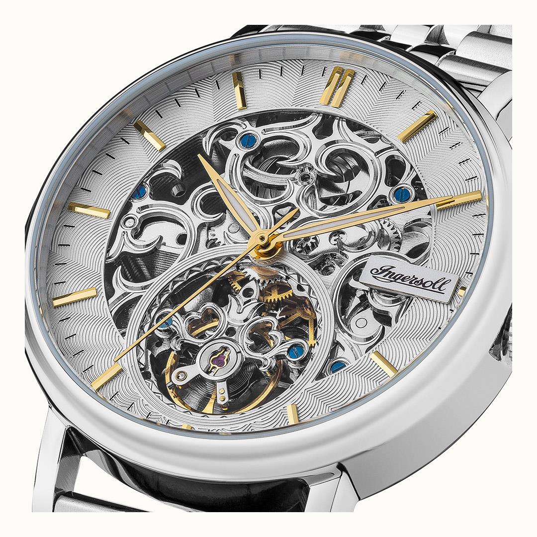 Ingersoll The Charles Automatic Silver Dial Stainless Steel Bracelet Men's Watch I05803B