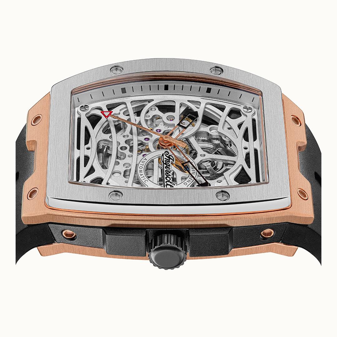 Ingersol The Challenger Automatic Black Strap Men's Watch I12302