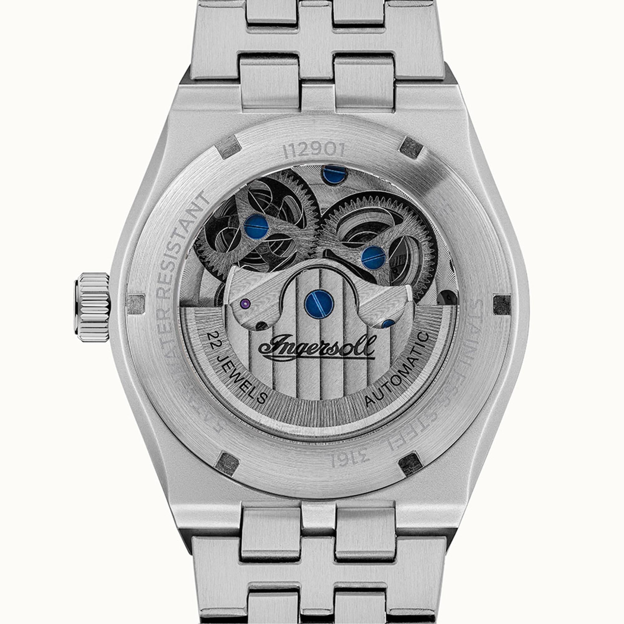 Ingersoll The Broadway Automatic Black Dial Stainless Steel Bracelet Men's Watch I12901