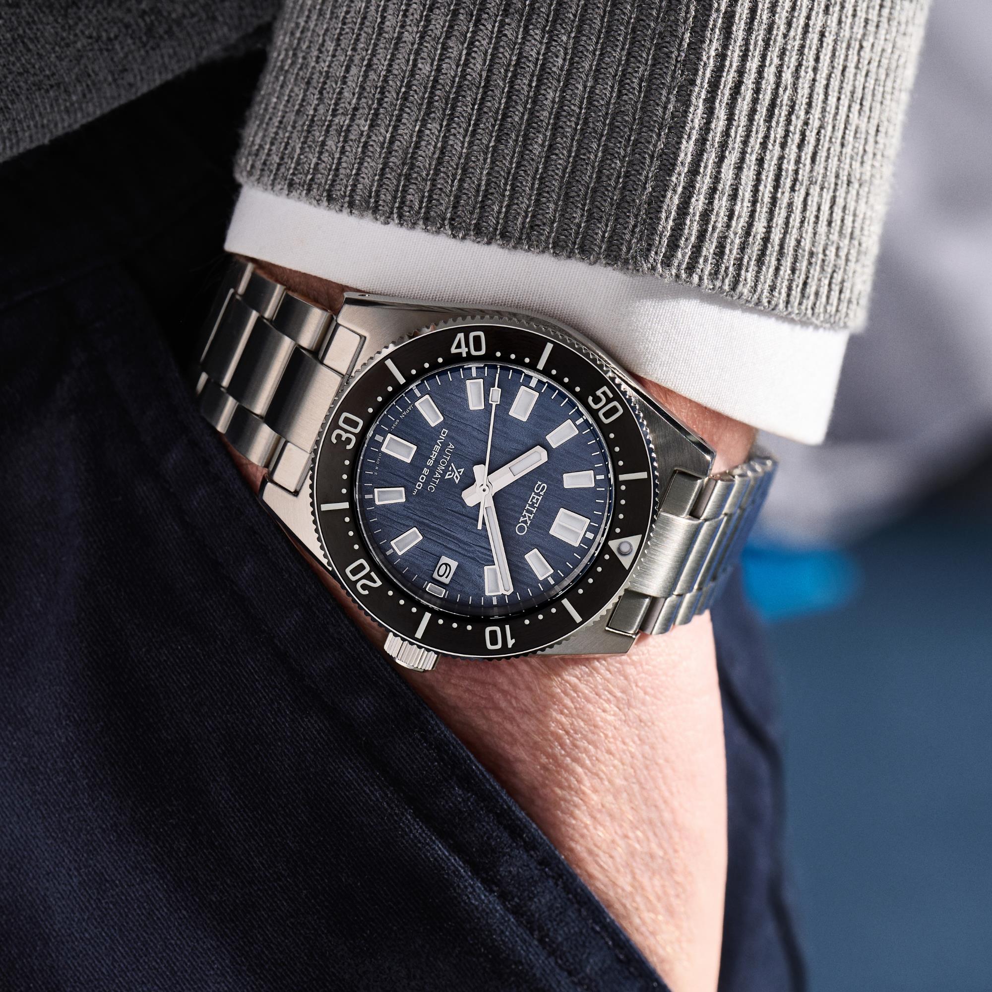 Seiko Prospex Save The Ocean Glacier 1965 Re-Interpretation Automatic Blue Dial Stainless Steel Bracelet Men’s Watch SPB297J1