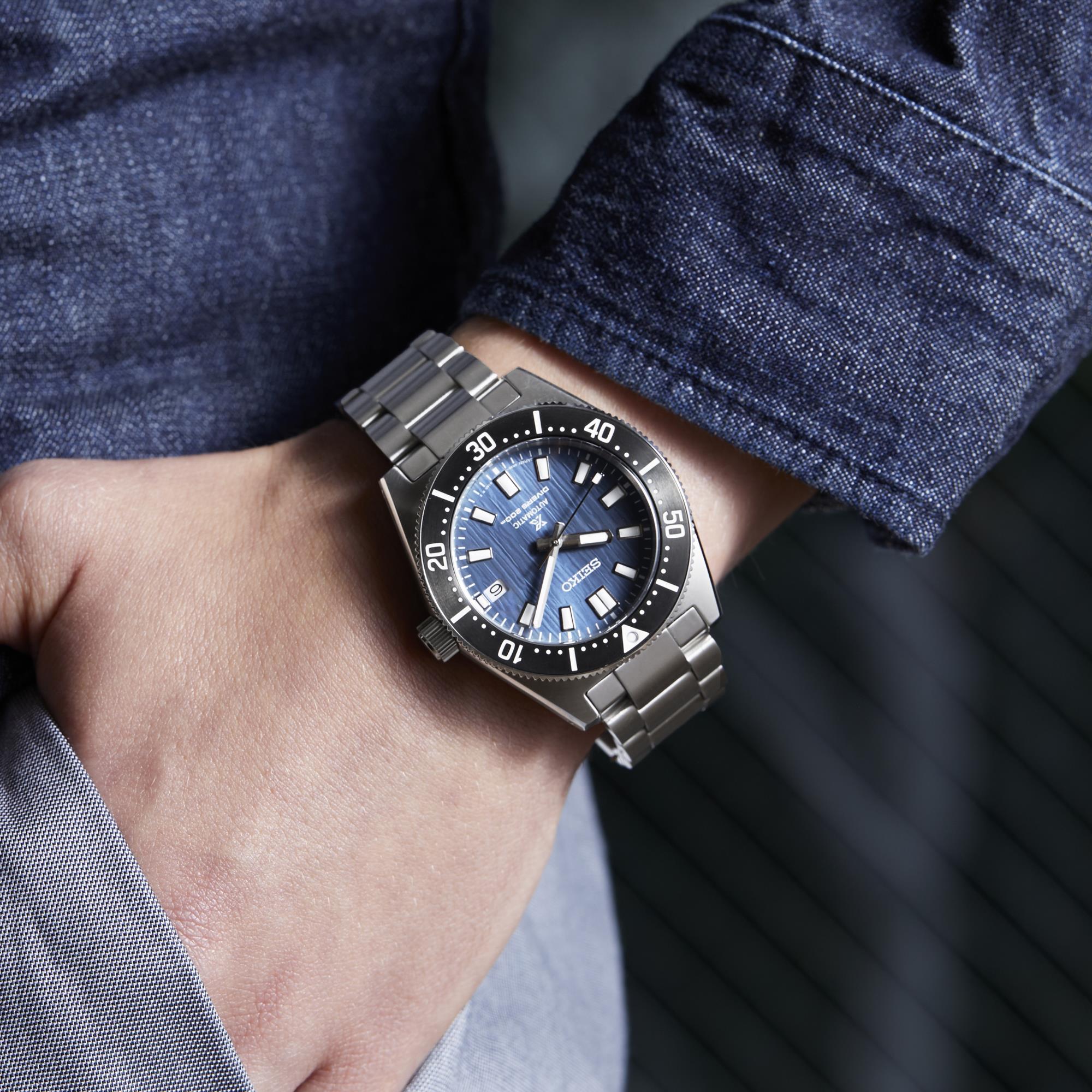 Seiko Prospex Save The Ocean Glacier 1965 Re-Interpretation Automatic Blue Dial Stainless Steel Bracelet Men’s Watch SPB297J1
