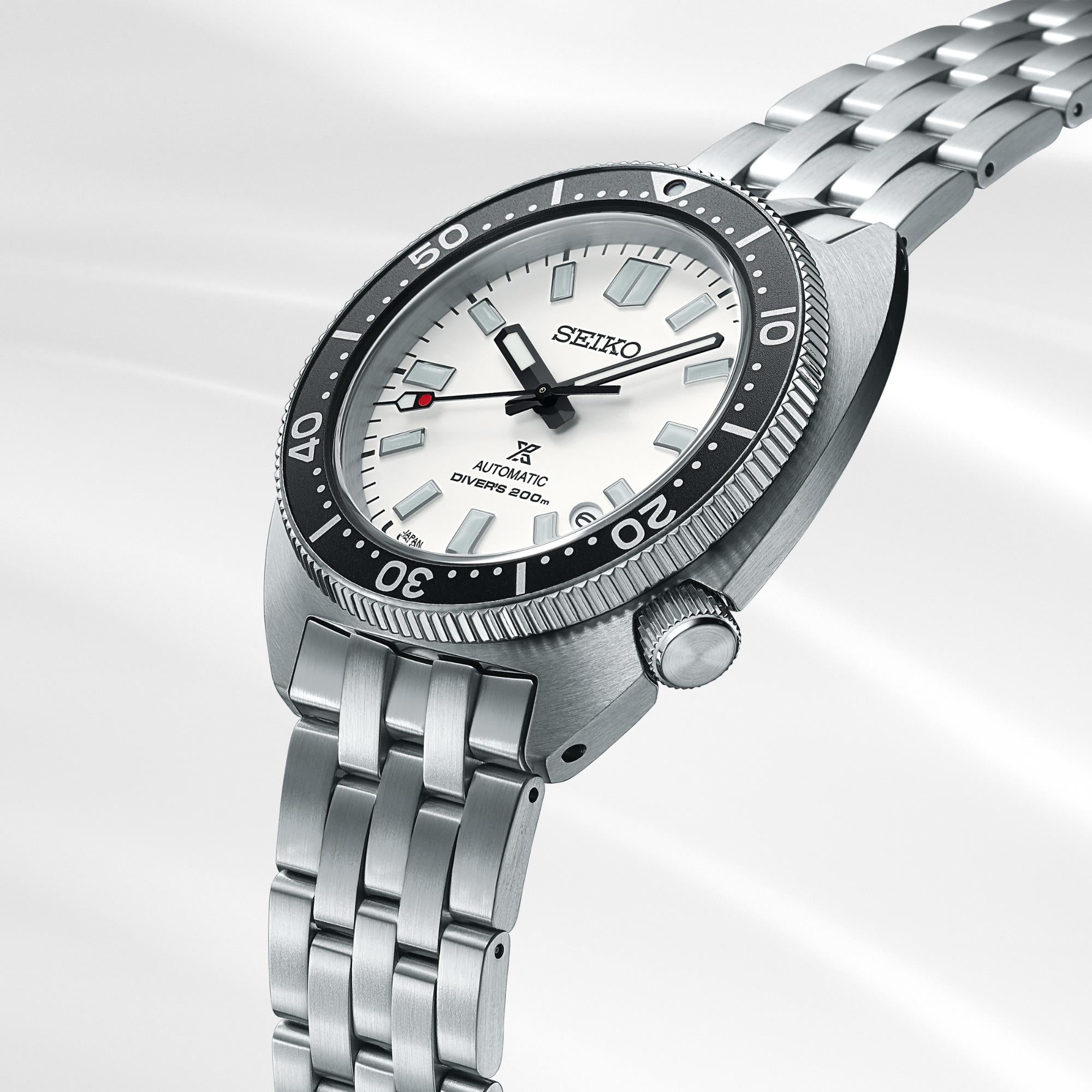 Seiko Prospex Heritage Turtle 1968 Recreation Automatic White Dial Stainless Steel Bracelet SPB313J1