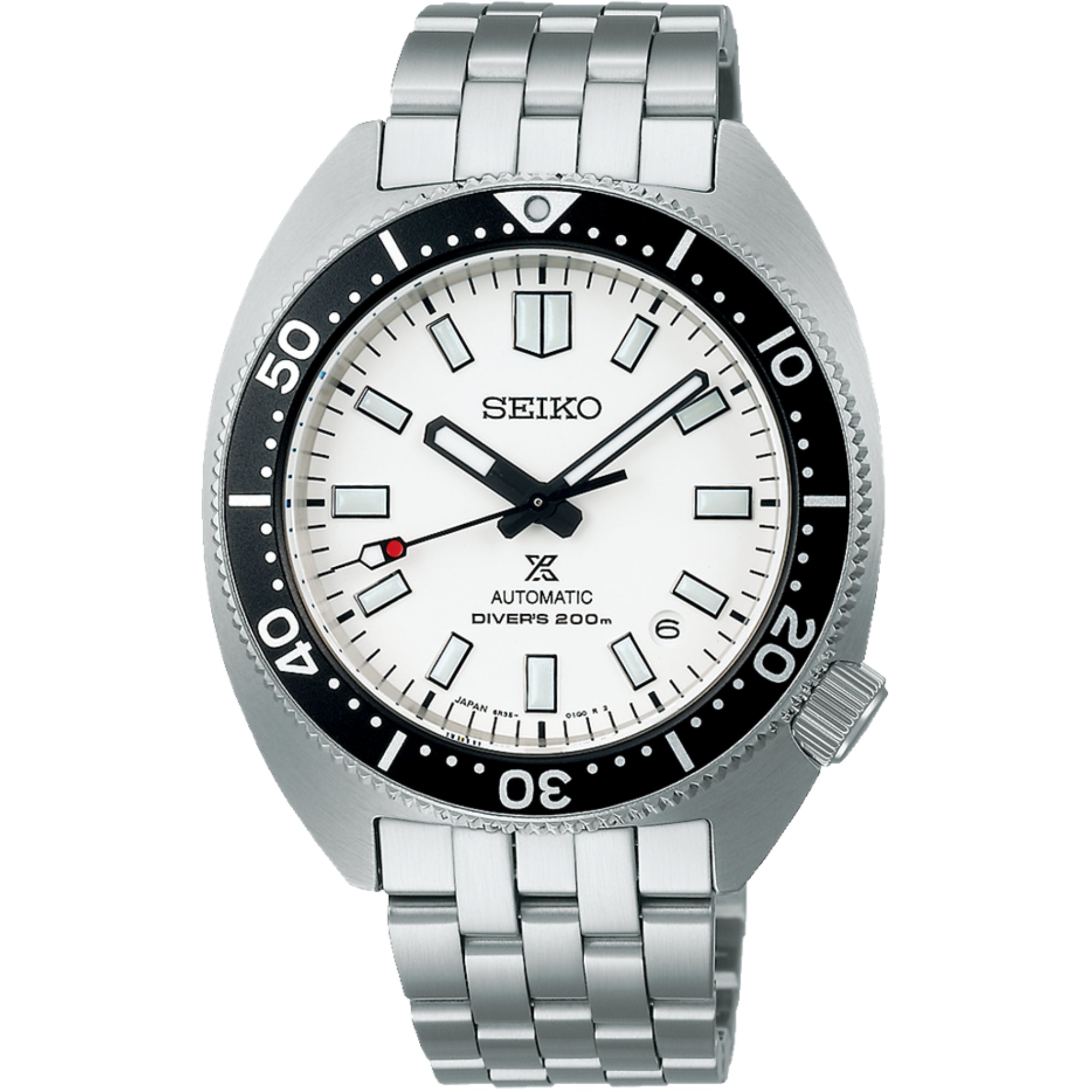 Seiko Prospex Heritage Turtle 1968 Recreation Automatic White Dial Stainless Steel Bracelet SPB313J1