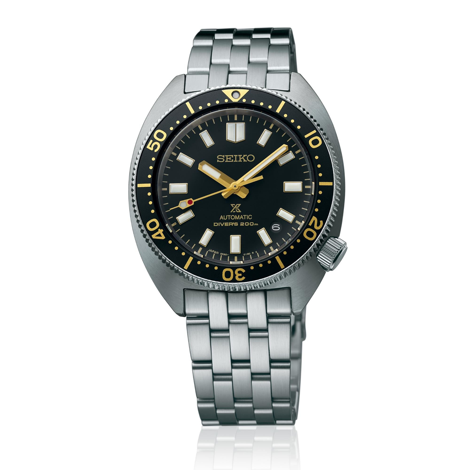 Seiko Prospex Heritage Turtle 1968 Recreation Automatic Black Dial Stainless Steel Bracelet SPB315J1