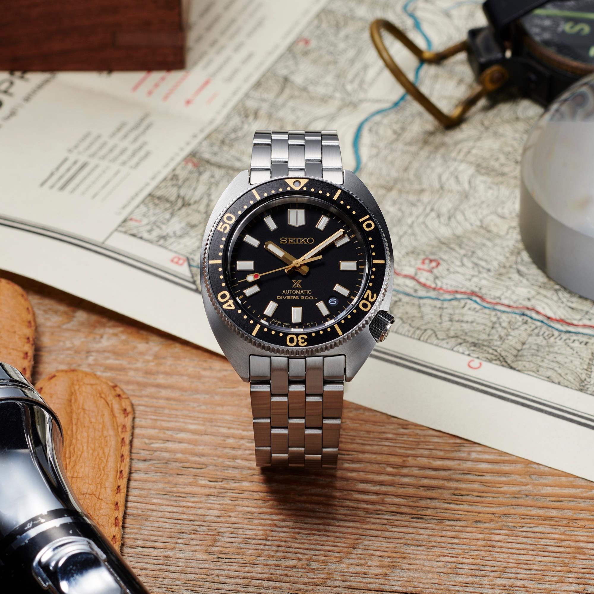 Seiko Prospex Heritage Turtle 1968 Recreation Automatic Black Dial Stainless Steel Bracelet SPB315J1
