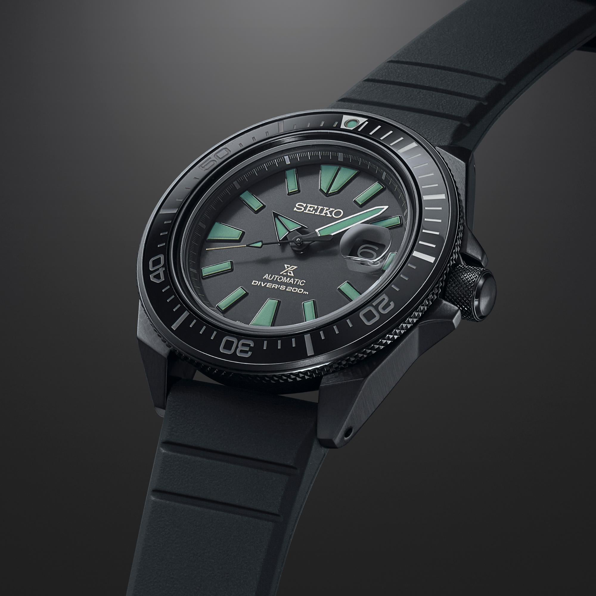 Seiko Prospex Black Series 'Night Vision' King Samurai Automatic Limited Edition Watch SRPH97K1