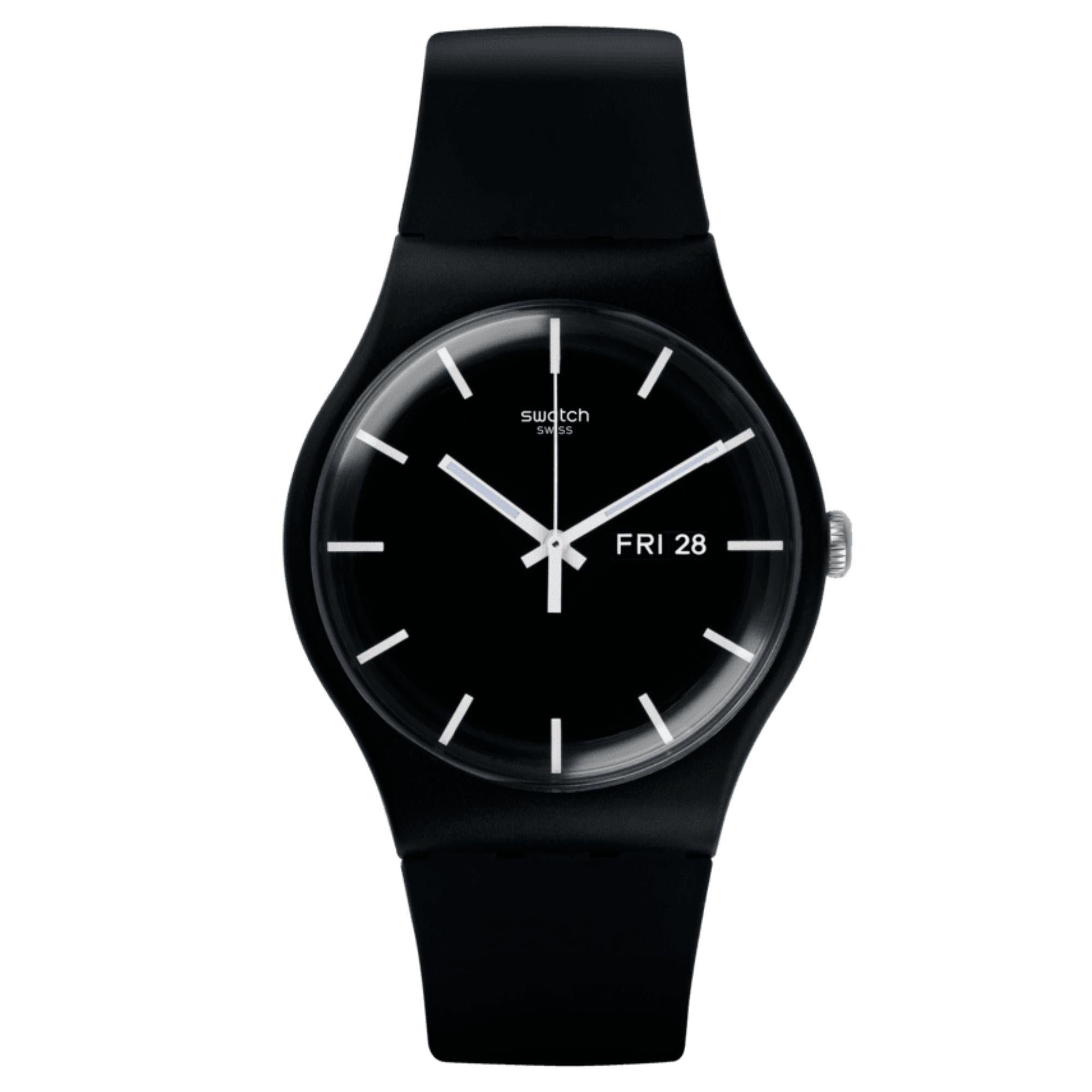 Swatch Mono Black Again Black Dial Unisex Watch SO29B704