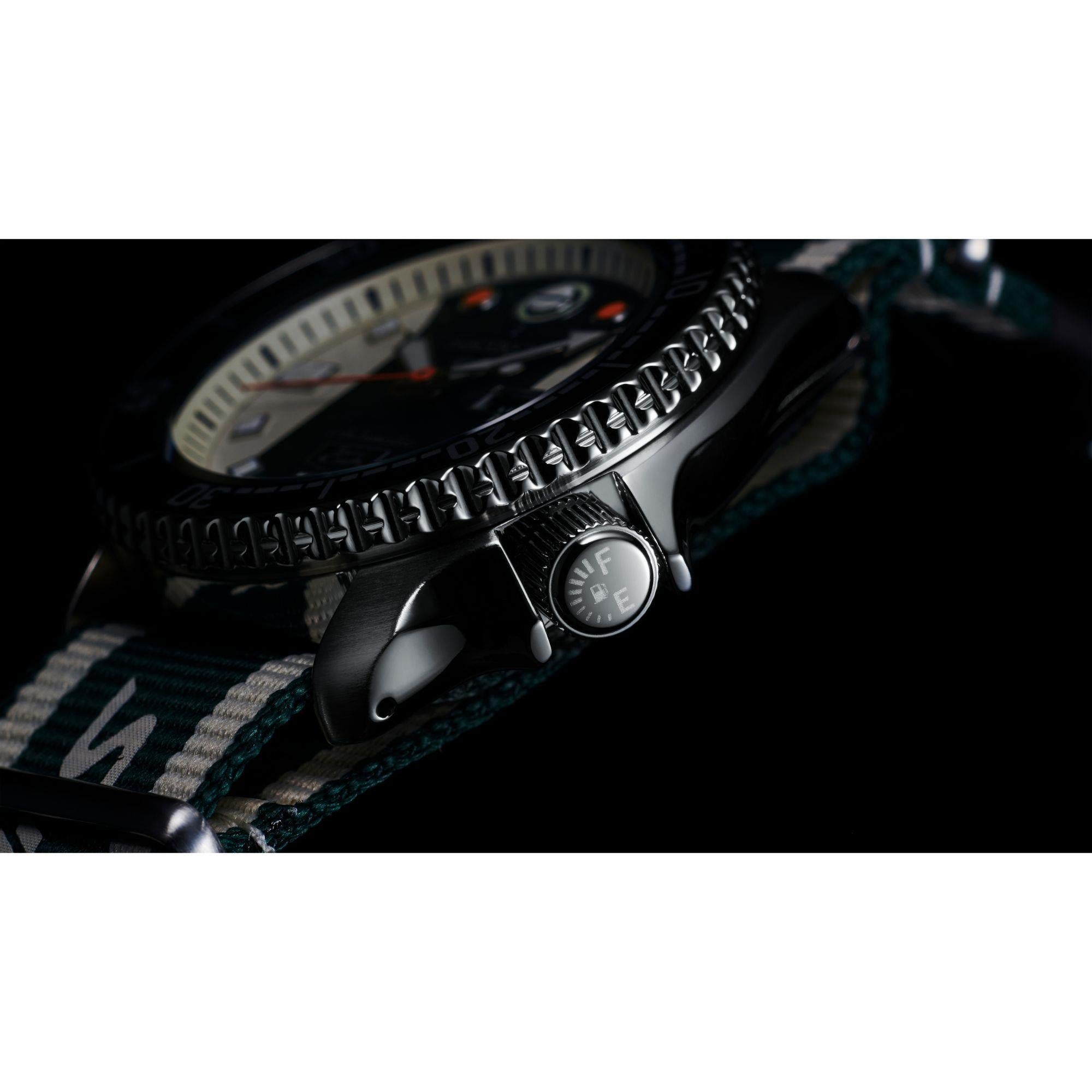 Seiko 5 Sports Honda Super Cub Automatic Multicoloured Dial Fabric NATO Strap Men's Watch SRPJ49K1