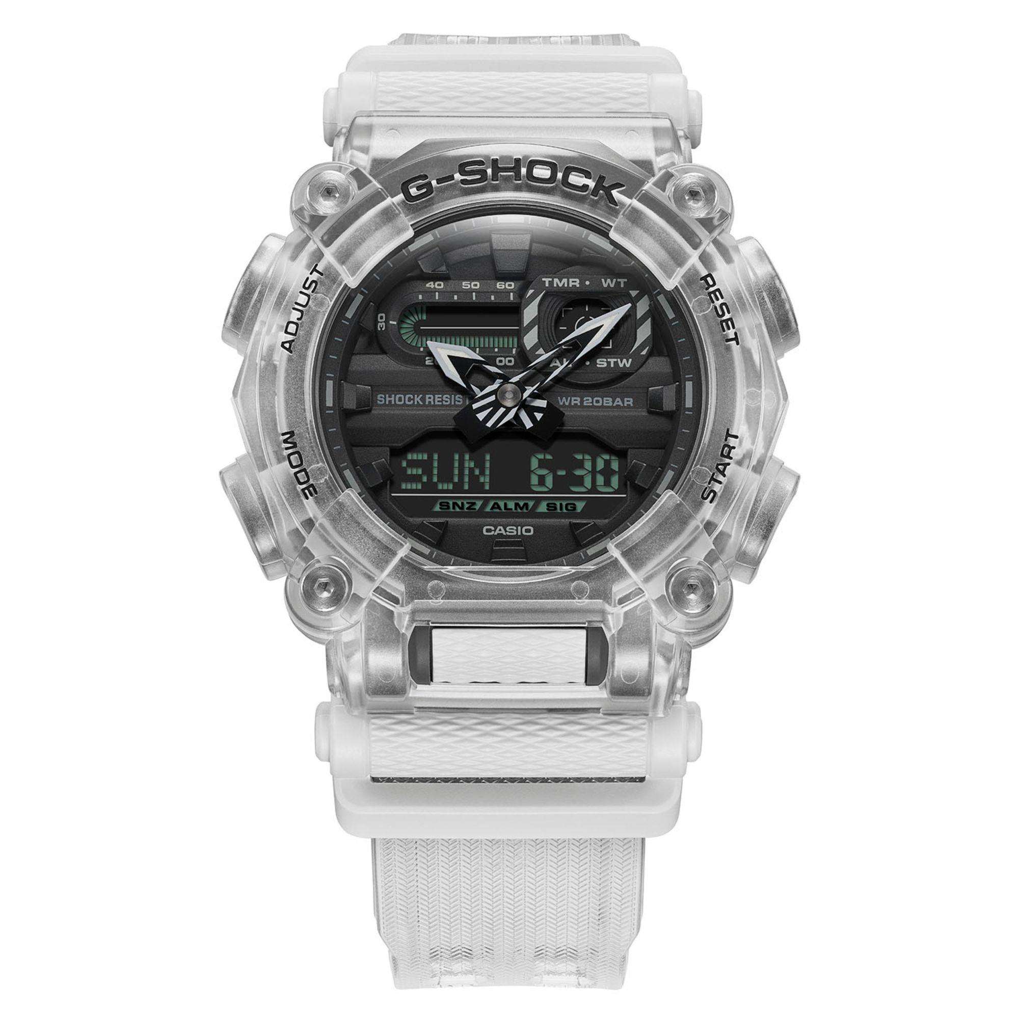 Casio G-Shock "Sound Wave" Translucent Digi-Analog Men's Watch GA-900SKL-7AER