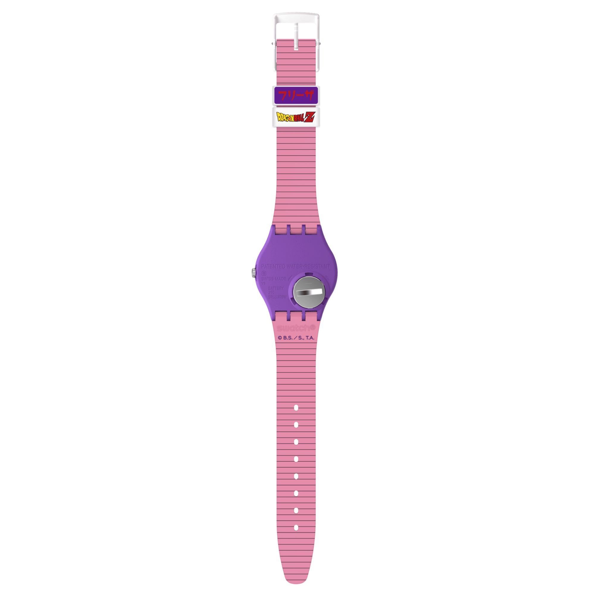 Swatch Dragon Ball Z Frieza Purple Dial Watch GZ359