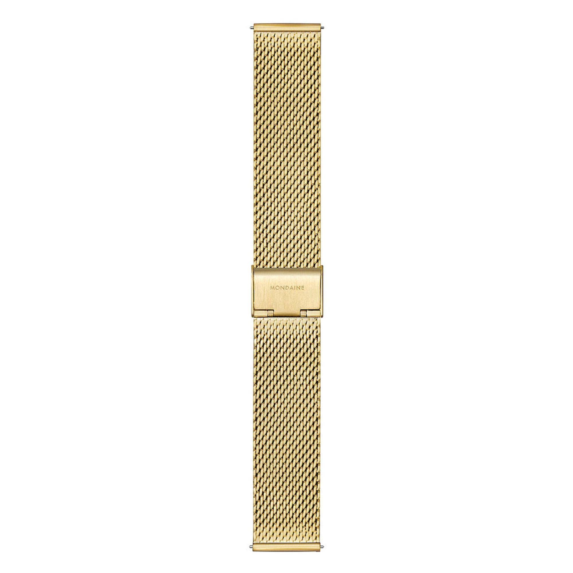 Mondaine Classic Deep Ocean Blue IP Gold Mesh Strap Blue Dial Unisex Watch A660.30360.40SBM