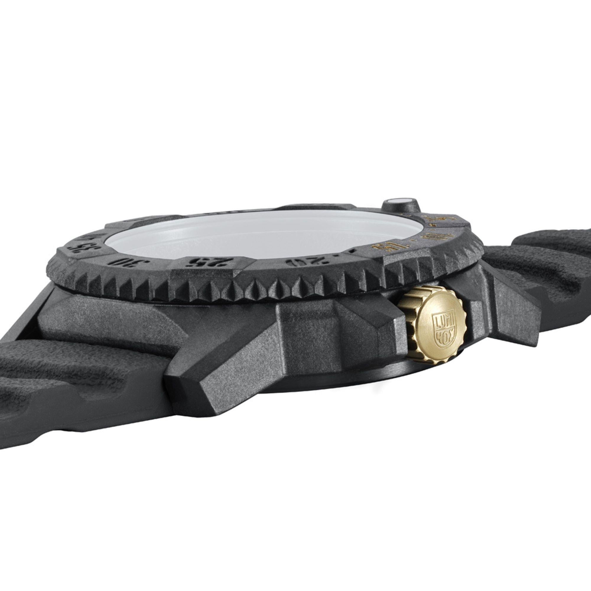 Luminox Master Carbon Seal 3800 Series Black Dial Grey Rubber Strap Men's Watch XS.3805.NOLB.SE