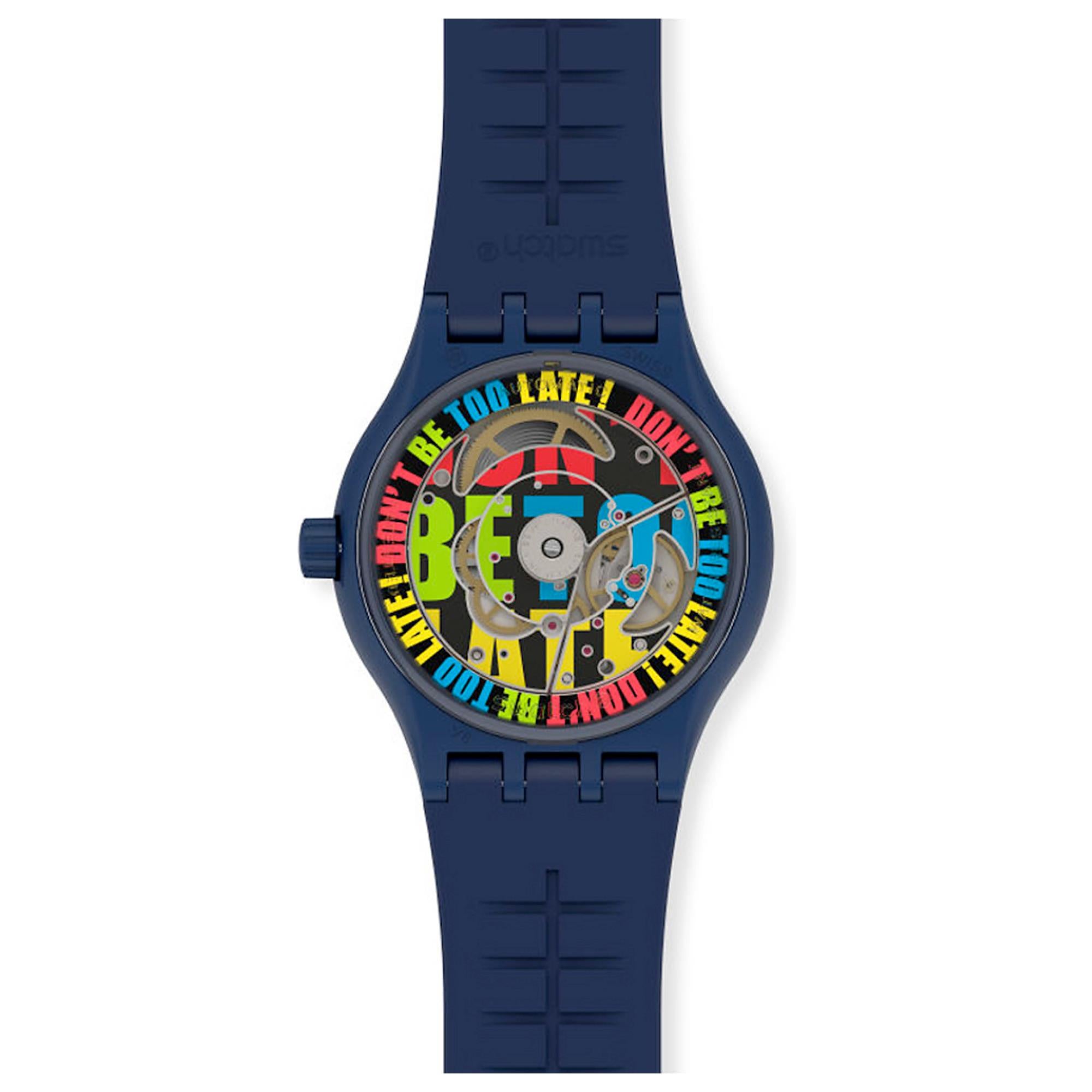 Swatch Sistem 51 '1983 Collection' Quartz Blue Dial Men's Watch SO30N400