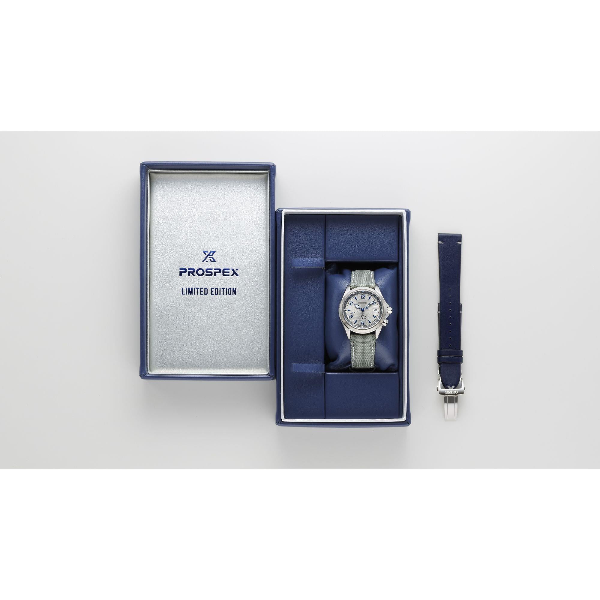 Seiko Prospex "Rock Face" European Limited Edition ‘Alpinist’ Grey Dial Stainless Steel Men's Watch SPB355J1
