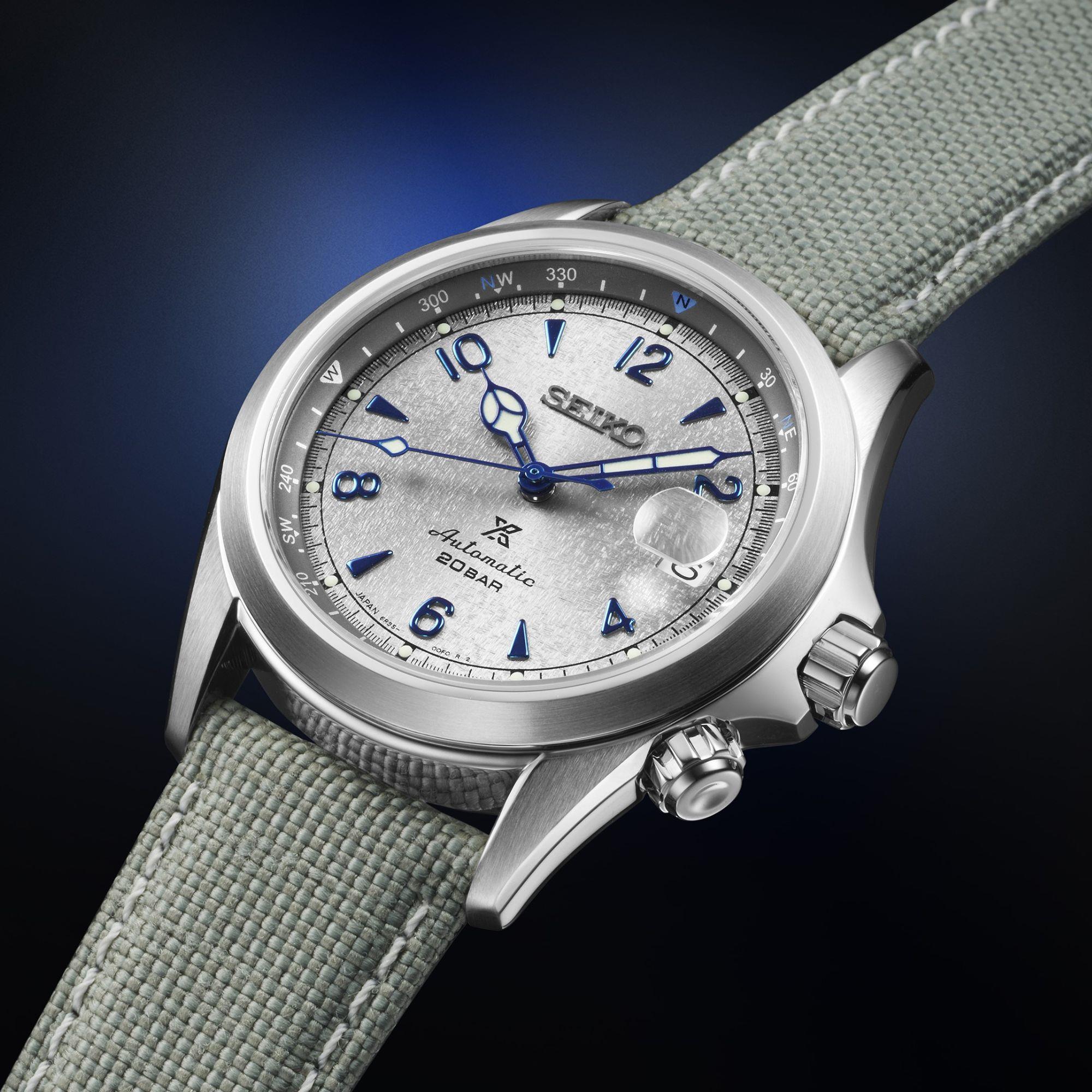 Seiko Prospex "Rock Face" European Limited Edition ‘Alpinist’ Grey Dial Stainless Steel Men's Watch SPB355J1