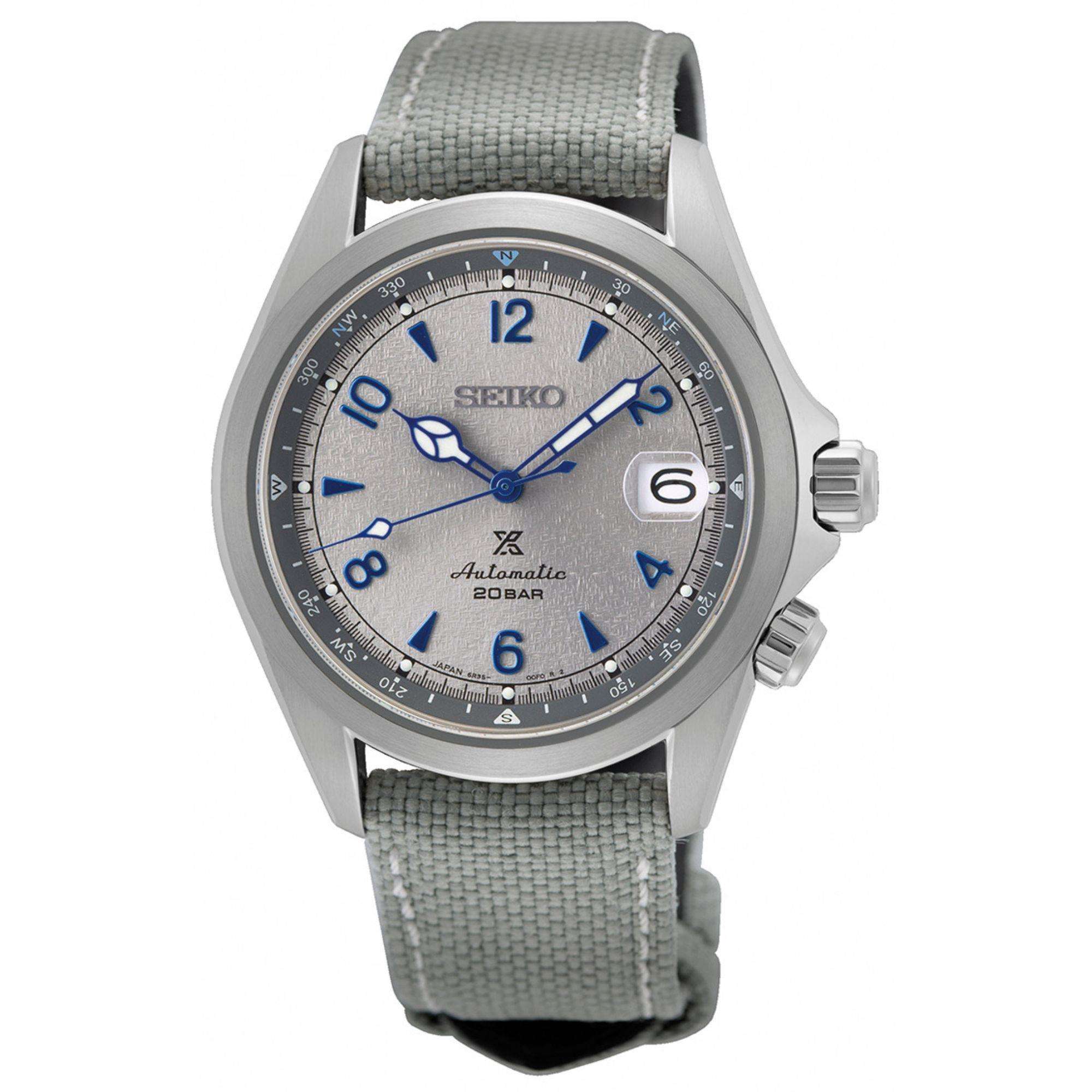 Seiko Prospex "Rock Face" European Limited Edition ‘Alpinist’ Grey Dial Stainless Steel Men's Watch SPB355J1