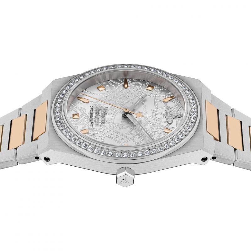 Vivienne Westwood Charterhouse Silver Pattern Ladies Bracelet Watch VV244WSSR