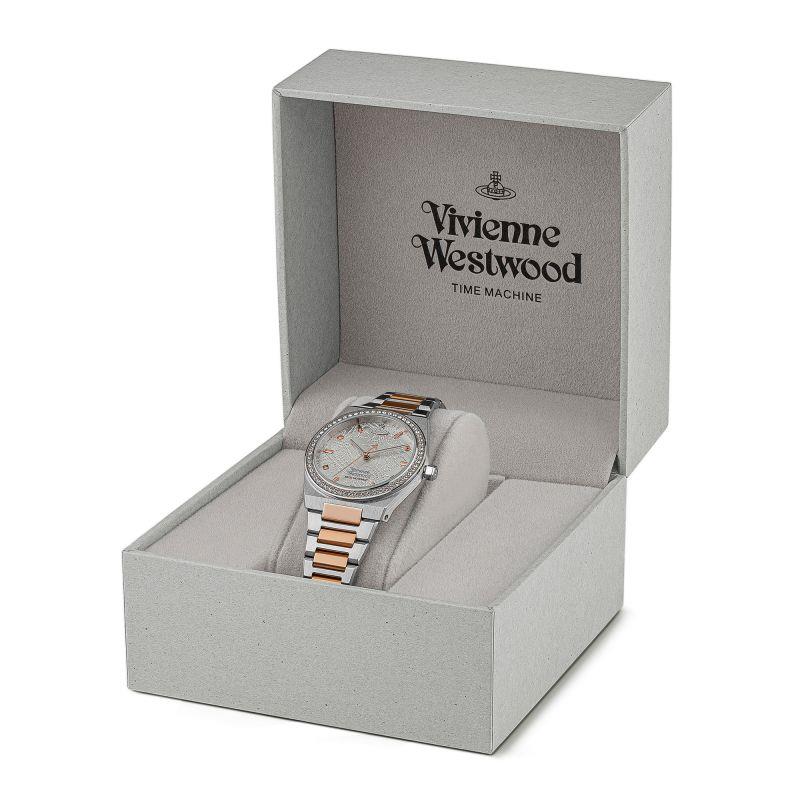 Vivienne Westwood Charterhouse Silver Pattern Ladies Bracelet Watch VV244WSSR