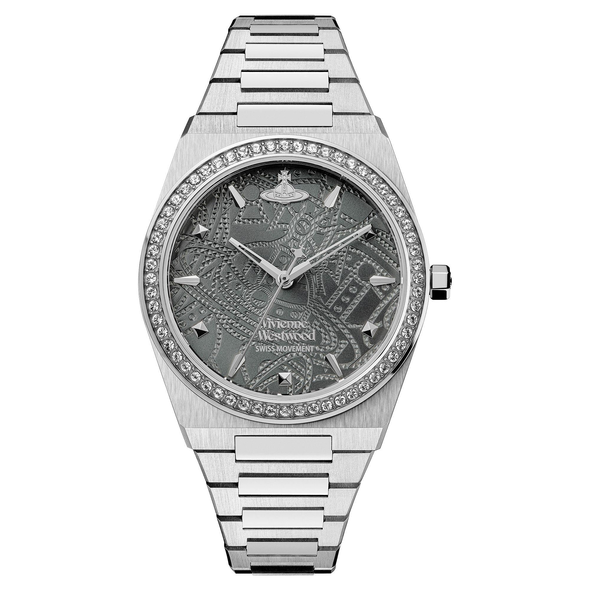 Vivienne Westwood Charterhouse Grey Dial Stainless Steel Bracelet Ladies Watch VV244GYSL