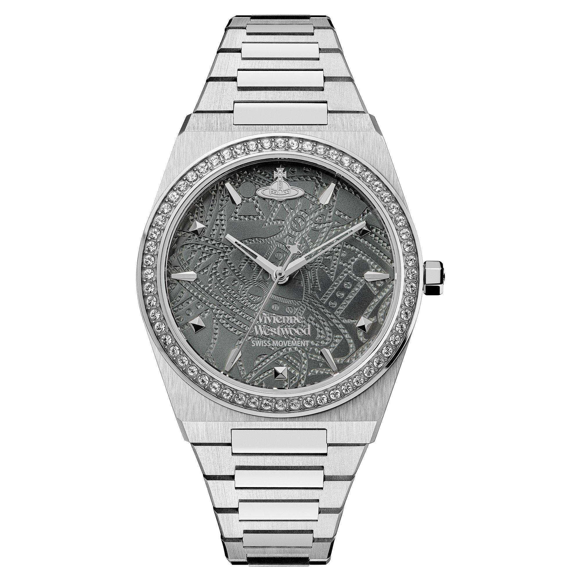Vivienne Westwood Charterhouse Grey Dial Stainless Steel Bracelet Ladies Watch VV244GYSL