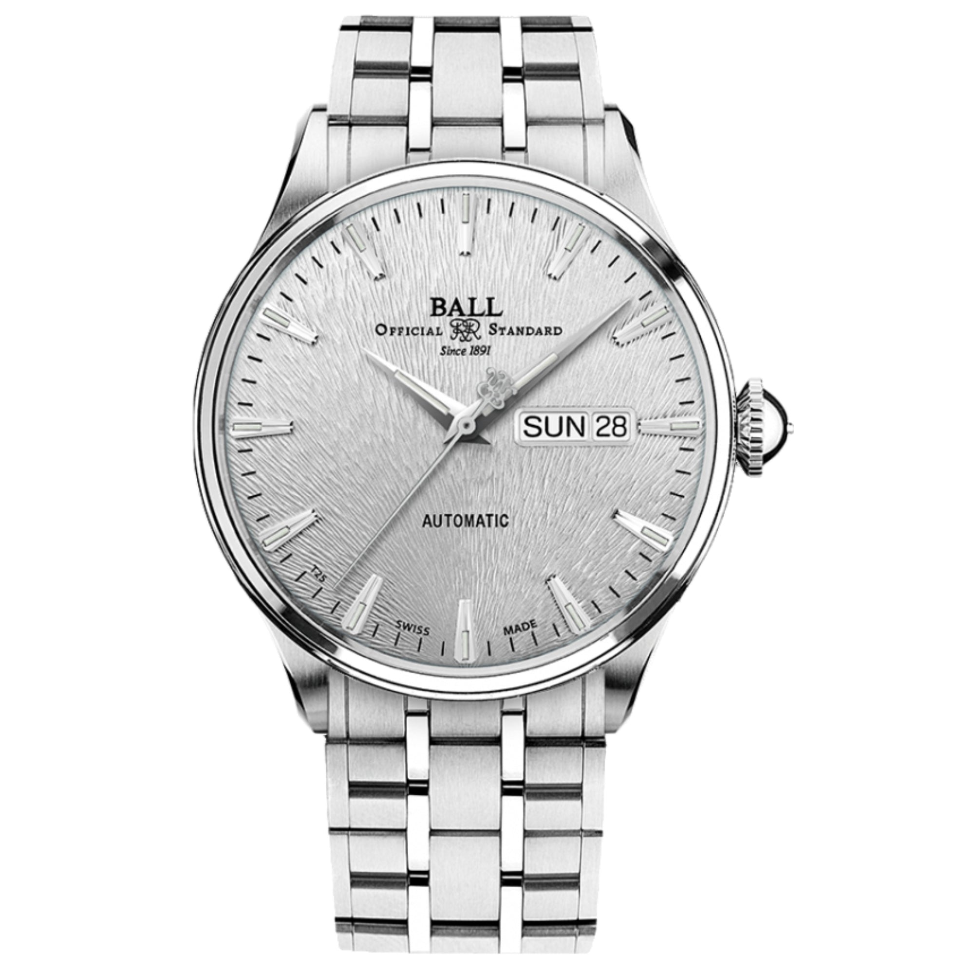 BALL Eternity Automatic Silver Dial Stainless Steel Bracelet Men's Watch NM2080D-S1J-SL
