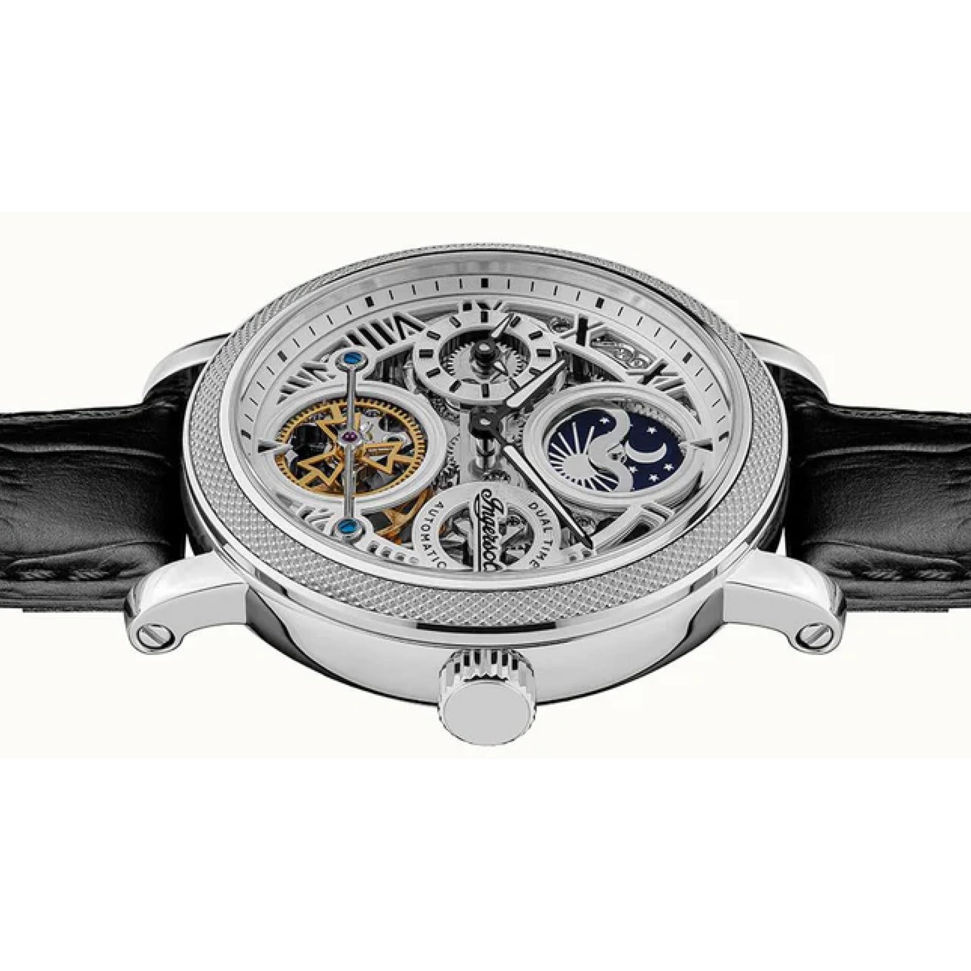 Ingersoll The Row 1892 Automatic Men's Watch Silver Dial Black Leather Strap I12401