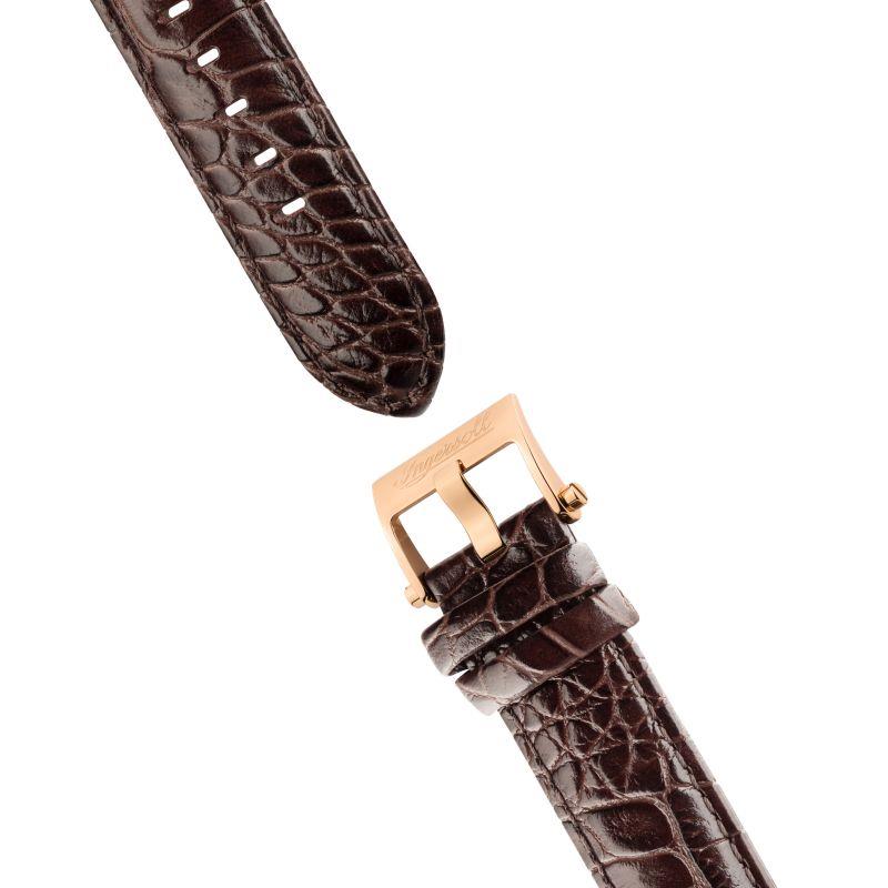 Ingersoll 1892 The Charles Automatic Men's Watch with Champagne Skeleton Dial and Brown Leather Strap - I05805
