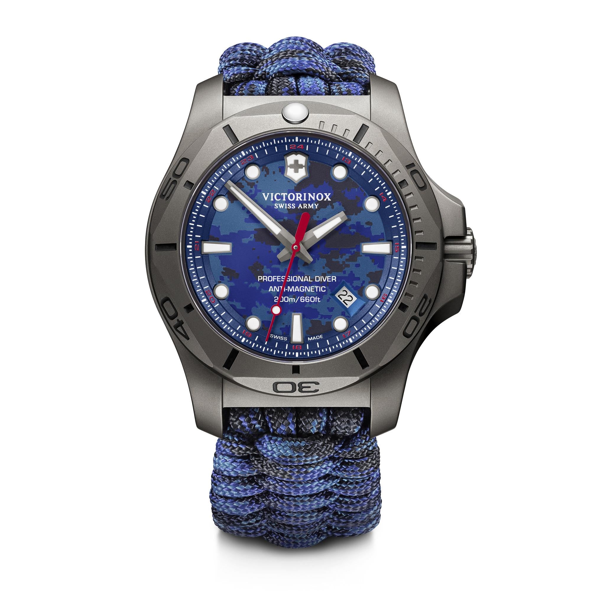 Victorinox I.N.O.X. Pro Diver Titan Blue Camo Dial Blue Camo