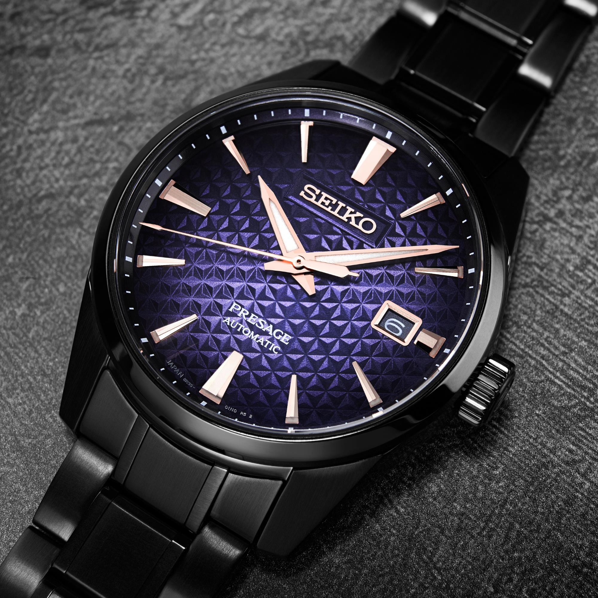 Seiko Presage Sharp Edged "Akebono" Limited Edition Blue Dial Men's Watch SPB363J1