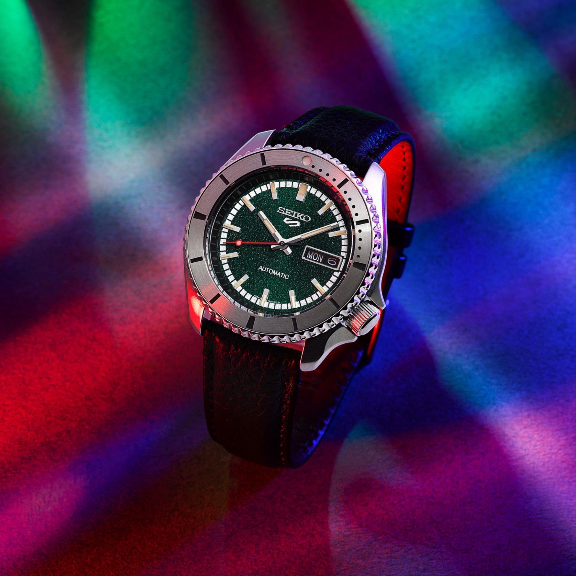 Seiko 5 Sports x Masked Rider Double Anniversary Limited Edition Automatic Black Dial Men's Watch SRPJ91K1