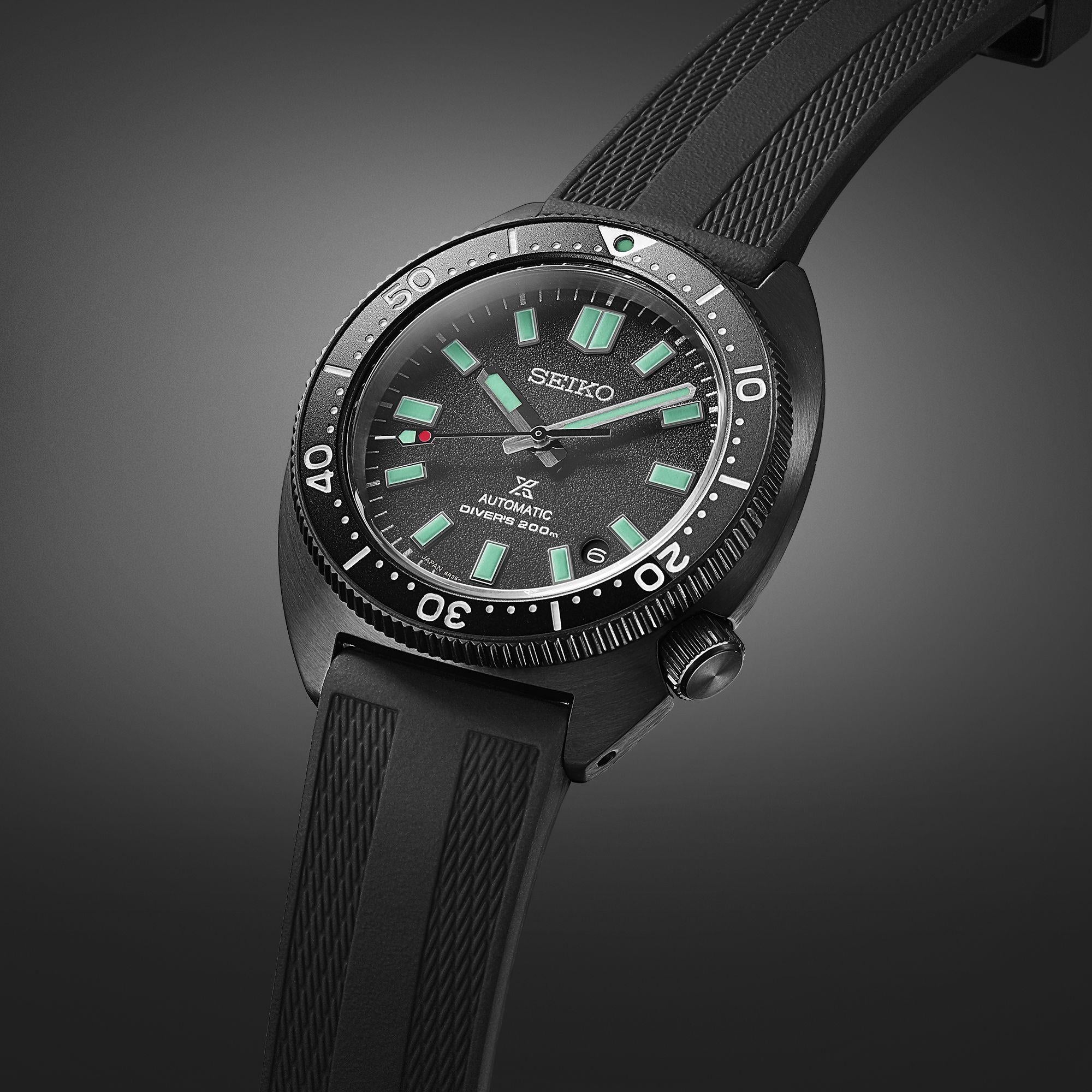 Seiko Prospex Black Series Night Turtle Automatic Black PVD Men's Watch SPB335J1