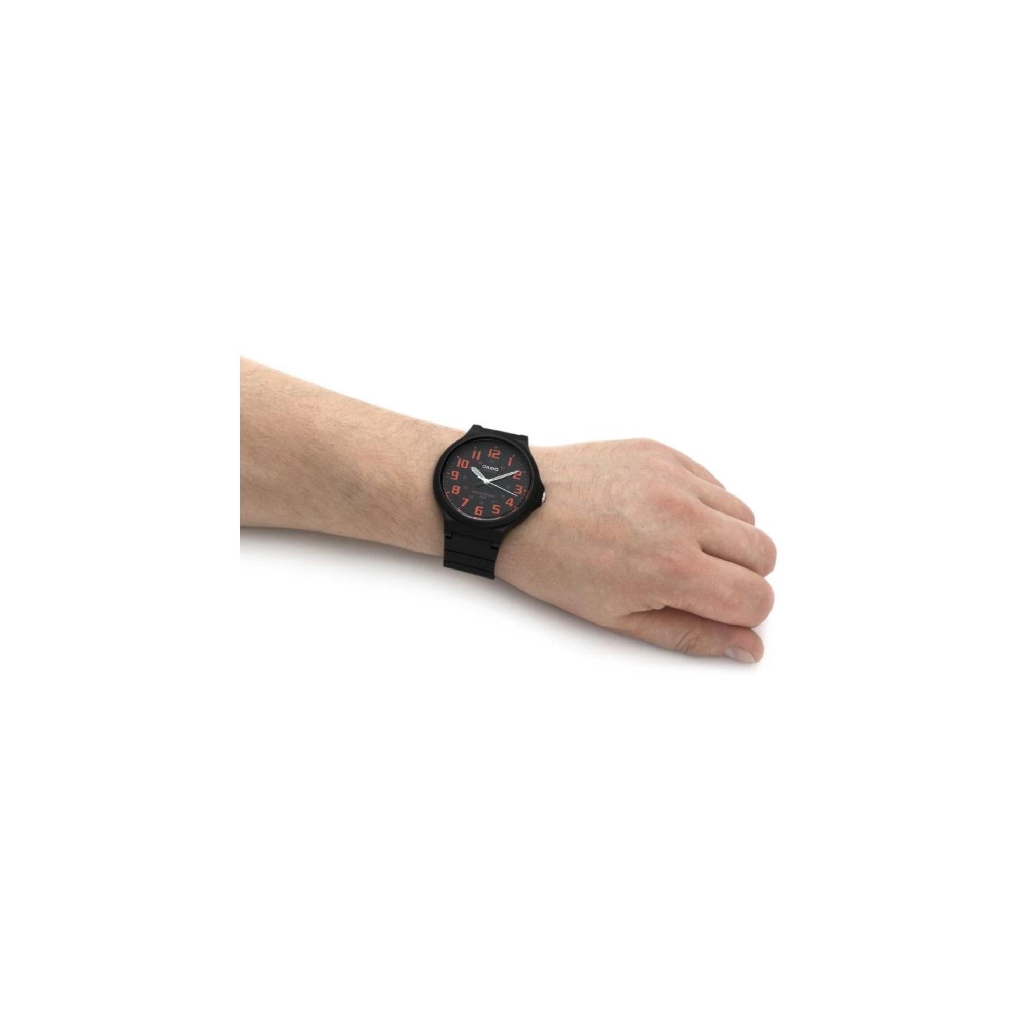 Casio Collection Quartz Black Dial Black Resin Strap Men's Watch MW-240-4BVEF