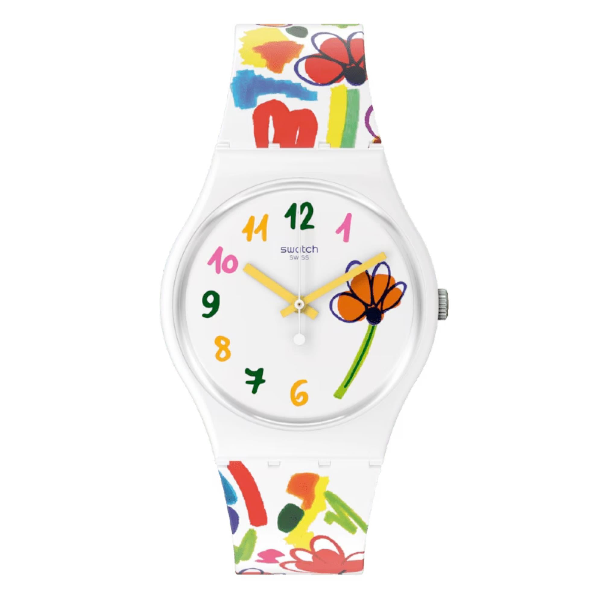 Swatch The March Collection FLOWERZ Quartz Unisex Watch SO28W108
