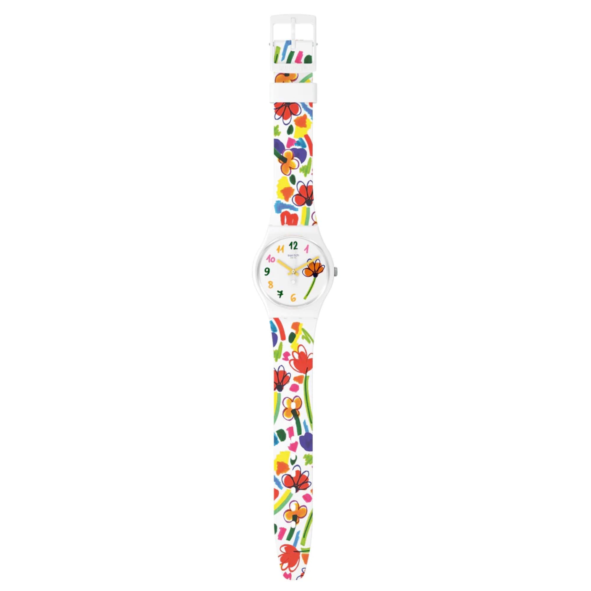 Swatch The March Collection FLOWERZ Quartz Unisex Watch SO28W108