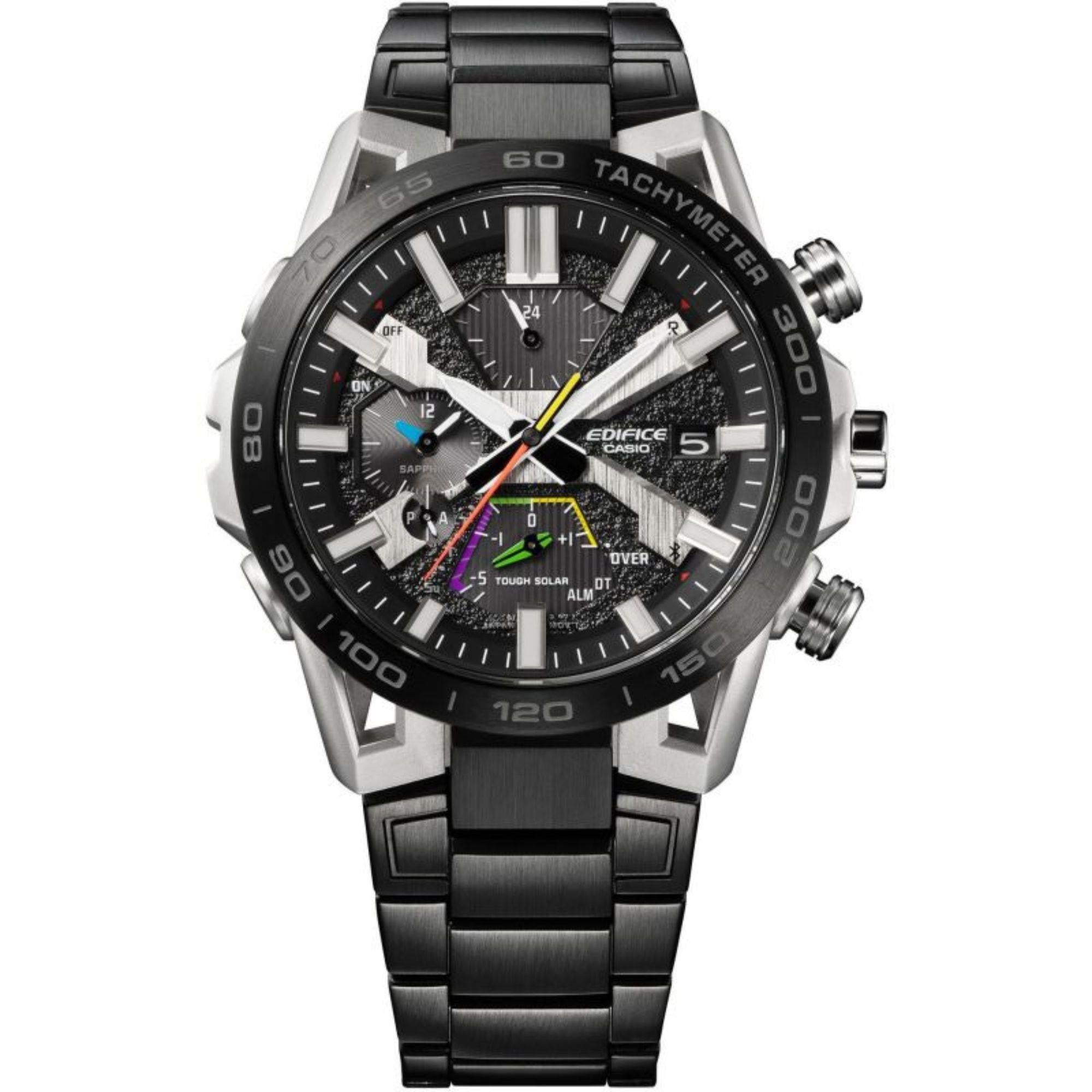 Casio Edifice Sospensione Solar Bluetooth Chronograph Grey Dial Men's Watch EQB-2000DC-1AER