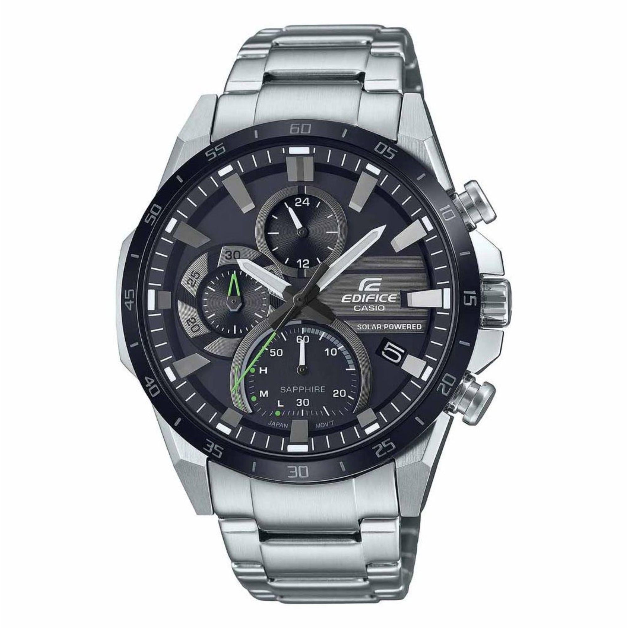 Casio Edifice Chronograph Black Dial Steel Bracelet EFS-S620DB-1AVUEF