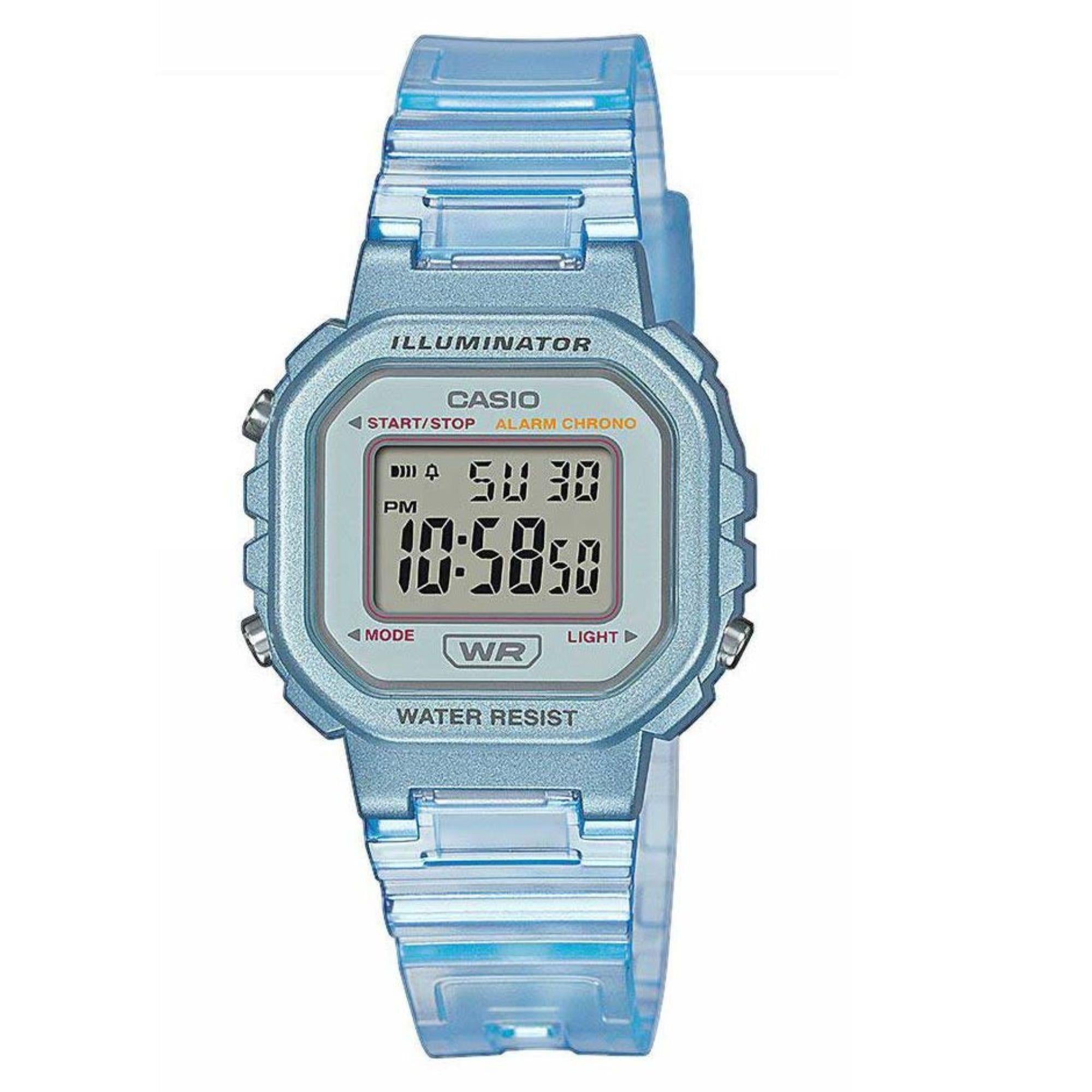 Casio Collection Blue Skeleton Series Watch LA-20WHS-2AEF