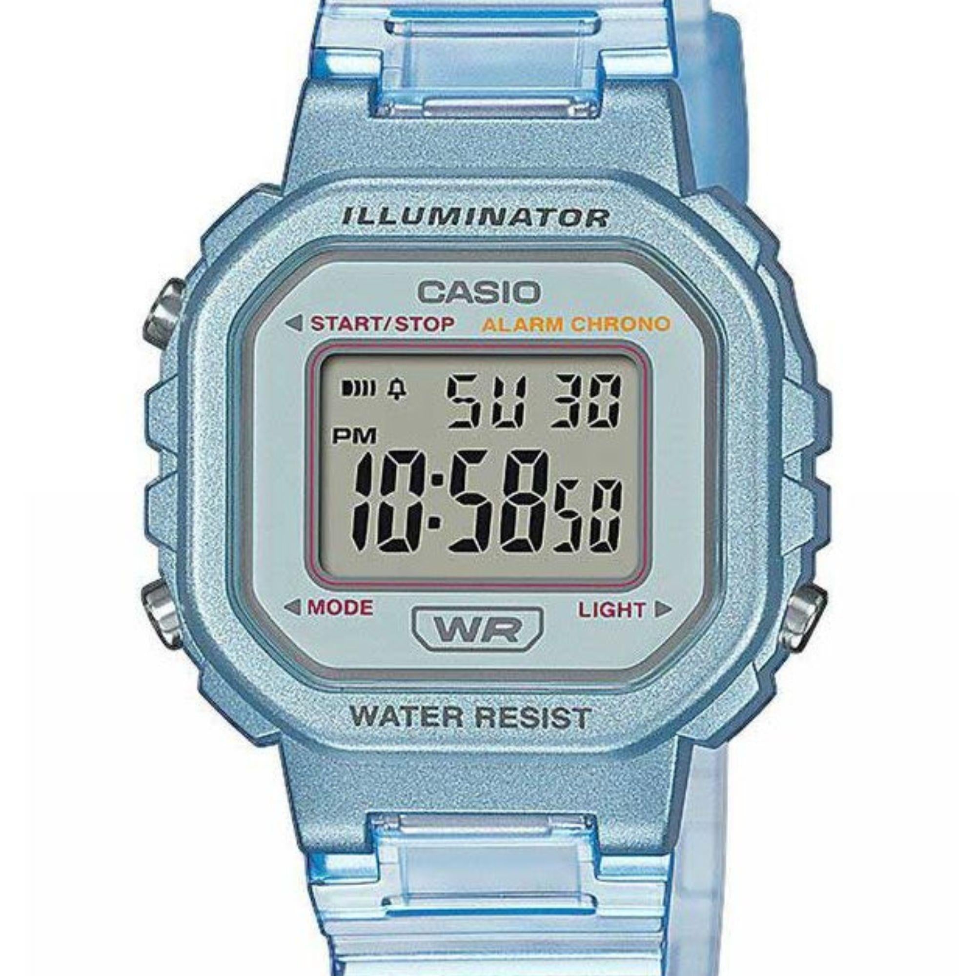 Casio Collection Blue Skeleton Series Watch LA-20WHS-2AEF