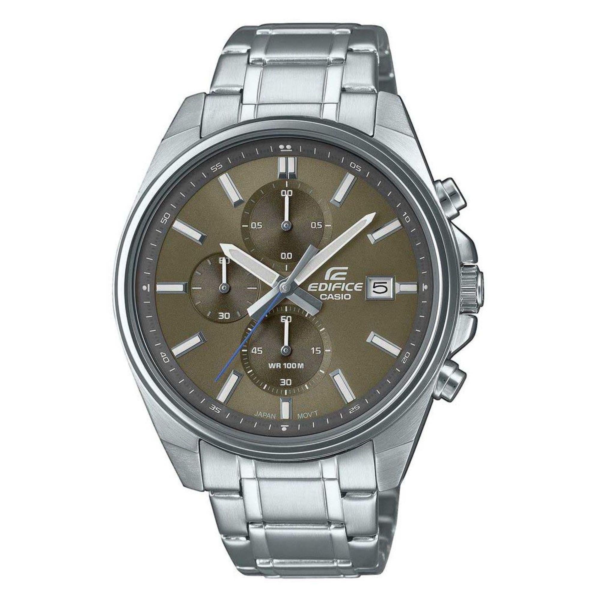 Casio Edifice Bronze Dial Steel Bracelet Mens Watch EFV-610D-5CVUEF